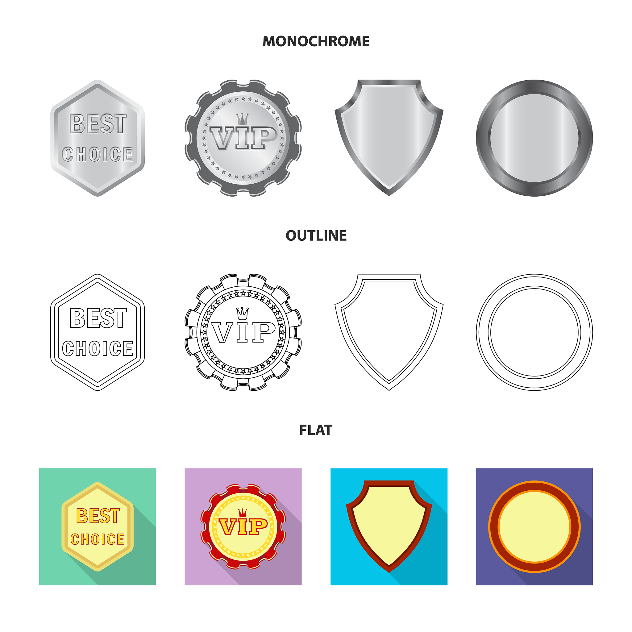 emblem and badge symbol