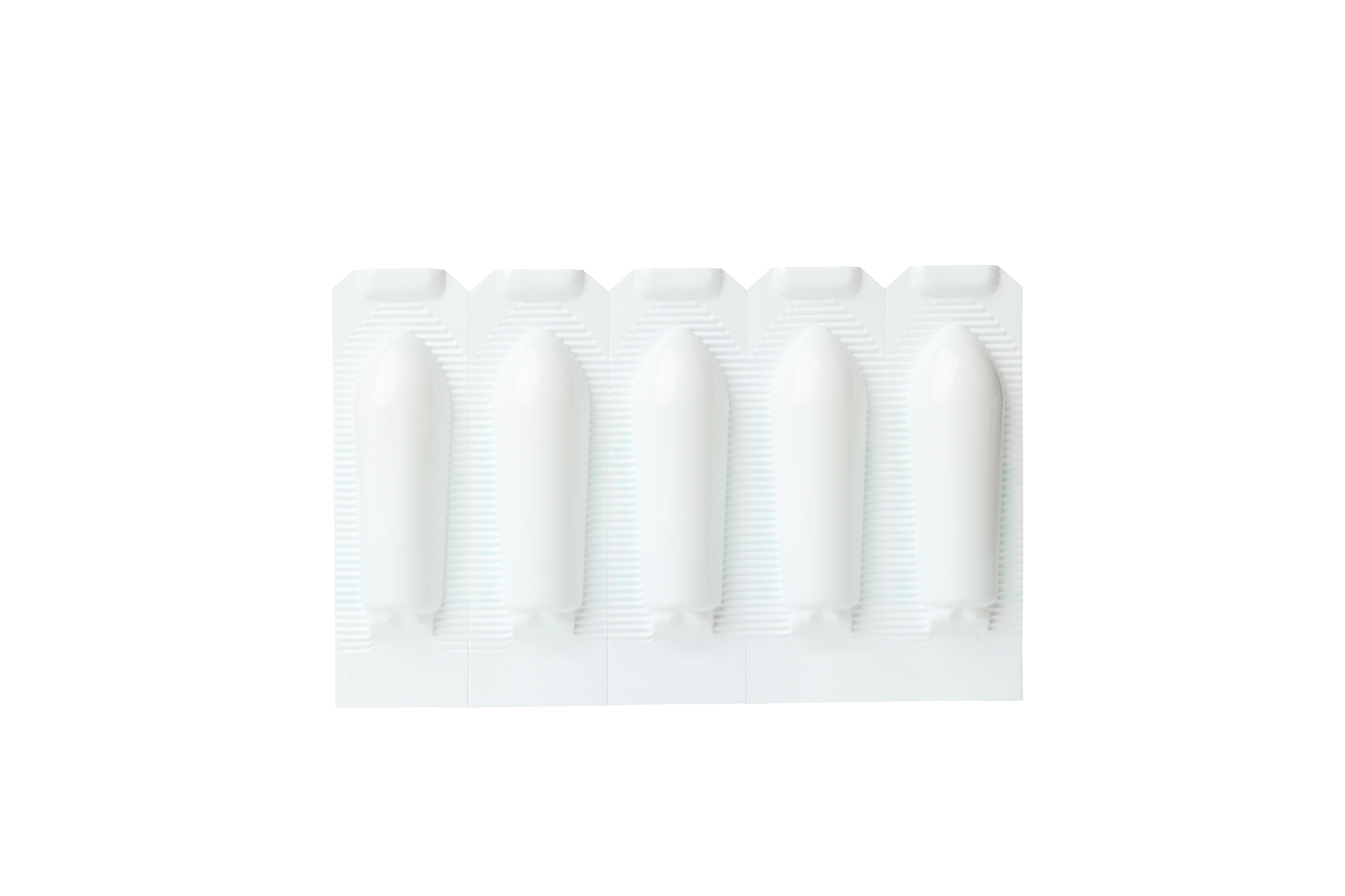 anal or vaginal candles isolated on white background