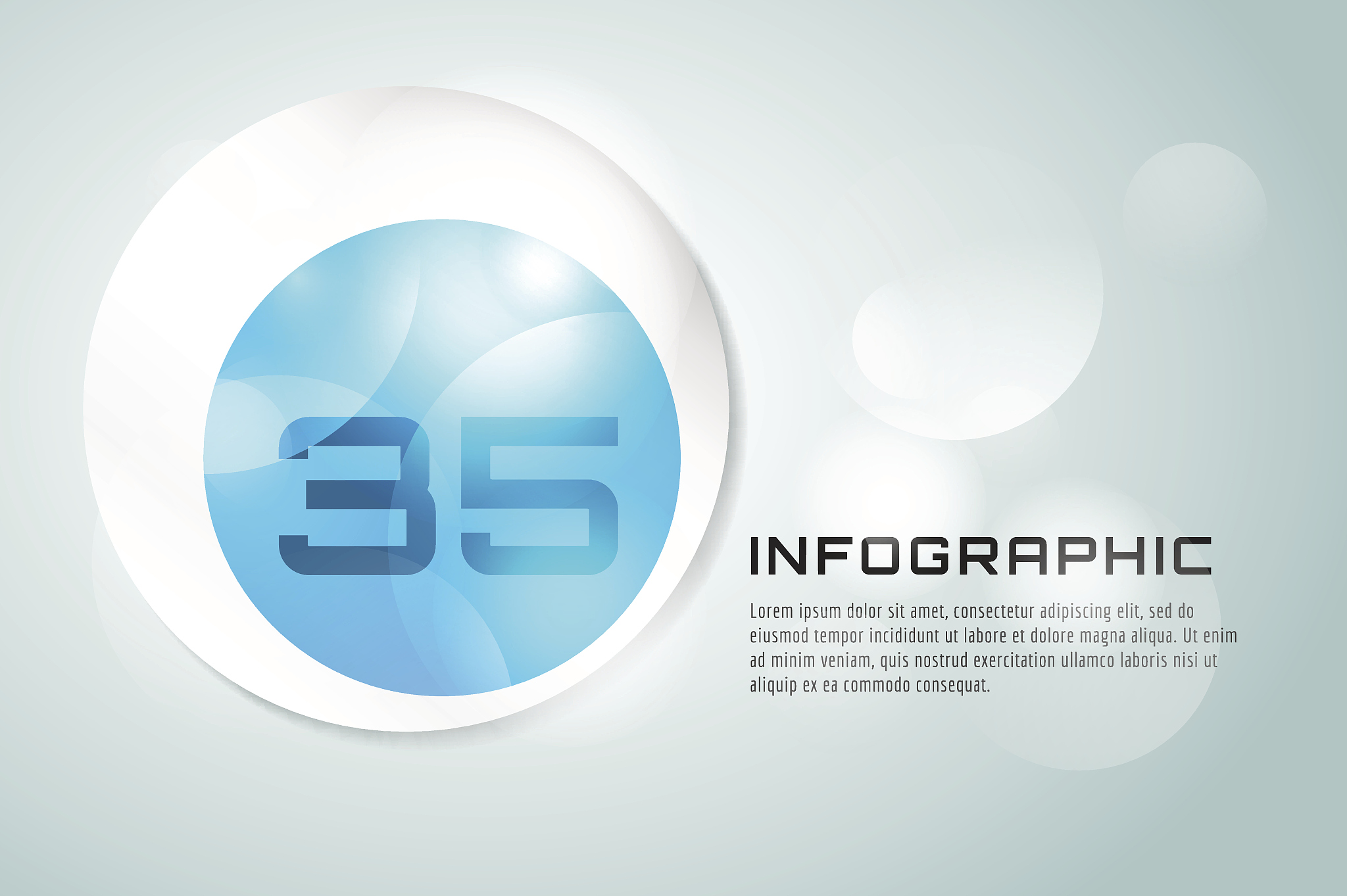 vector banner infographic template. processes presentation and i