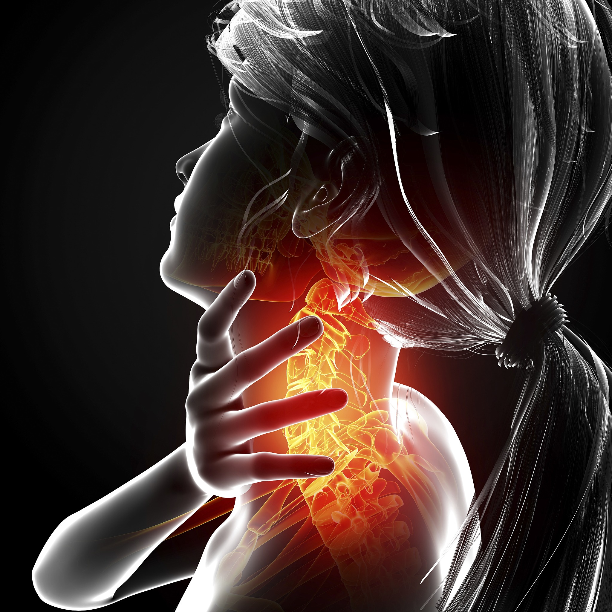neck pain, artwork
