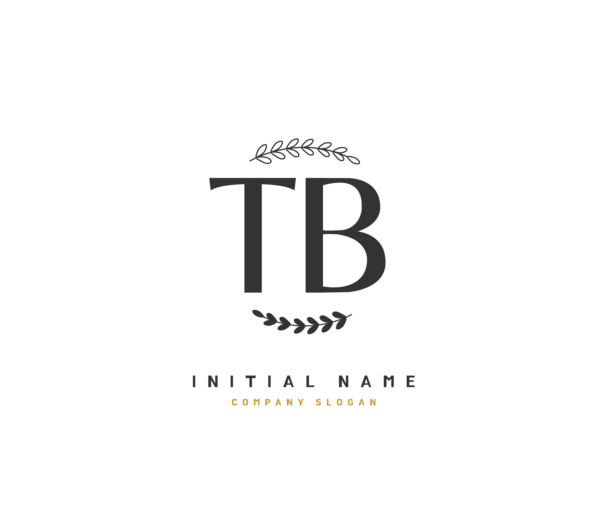 t b tb beauty initial logo handwriting logo of