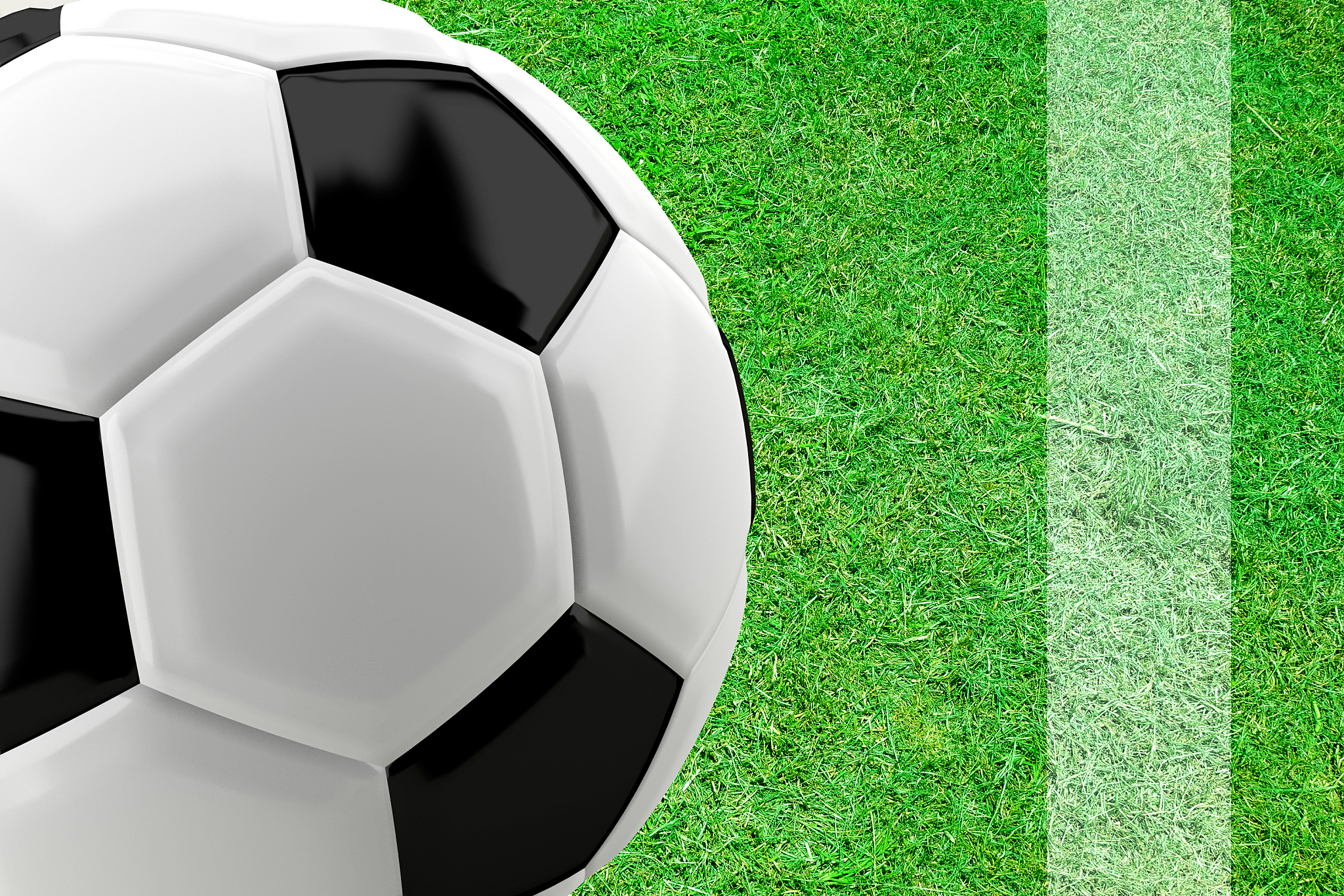 close up of classic soccer ball or football