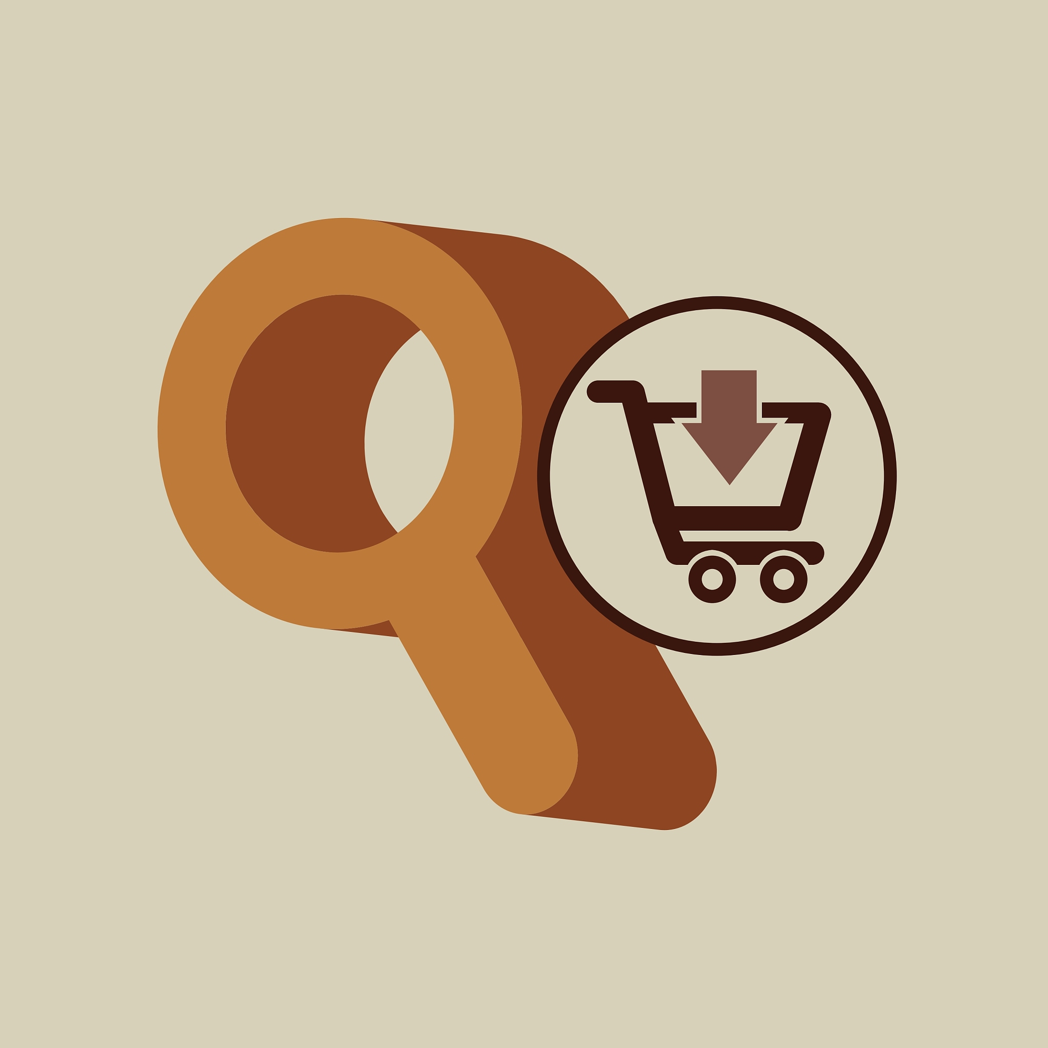 ecommerce with searching icon