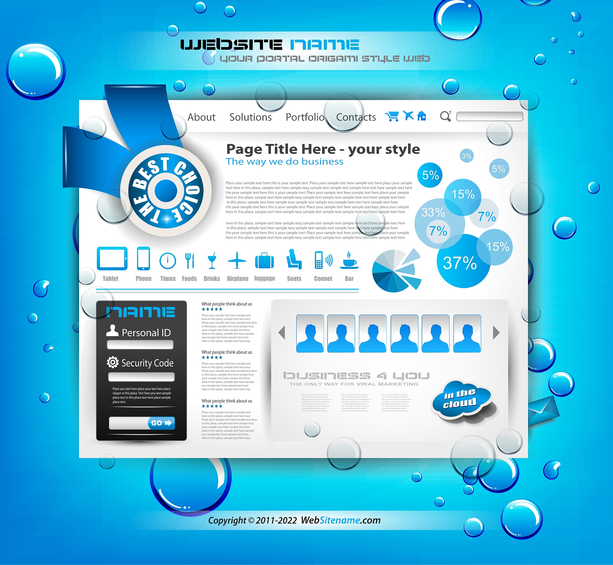 modern web template