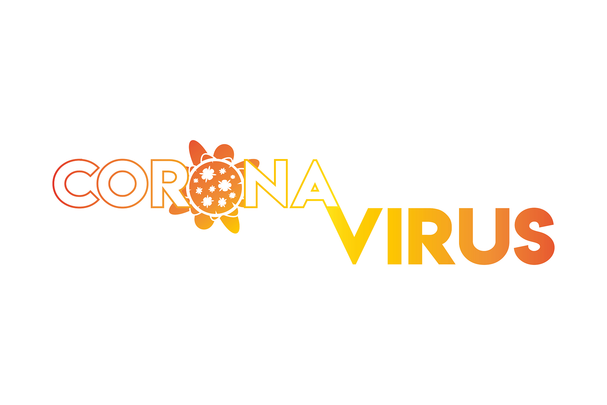 the coronavirus logo, coronavirus and covid-19 is common and spr