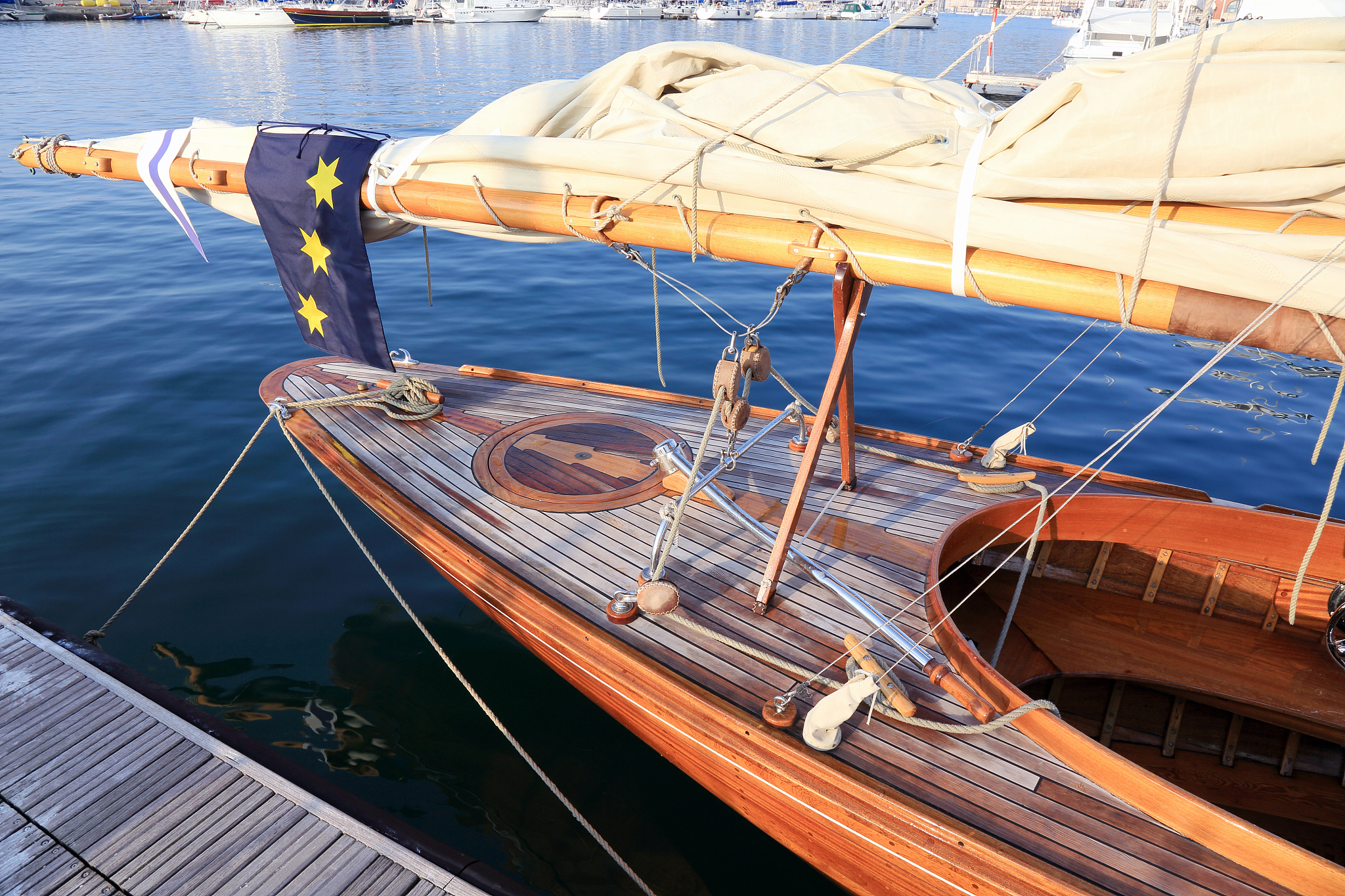 beautiful classic sailboat