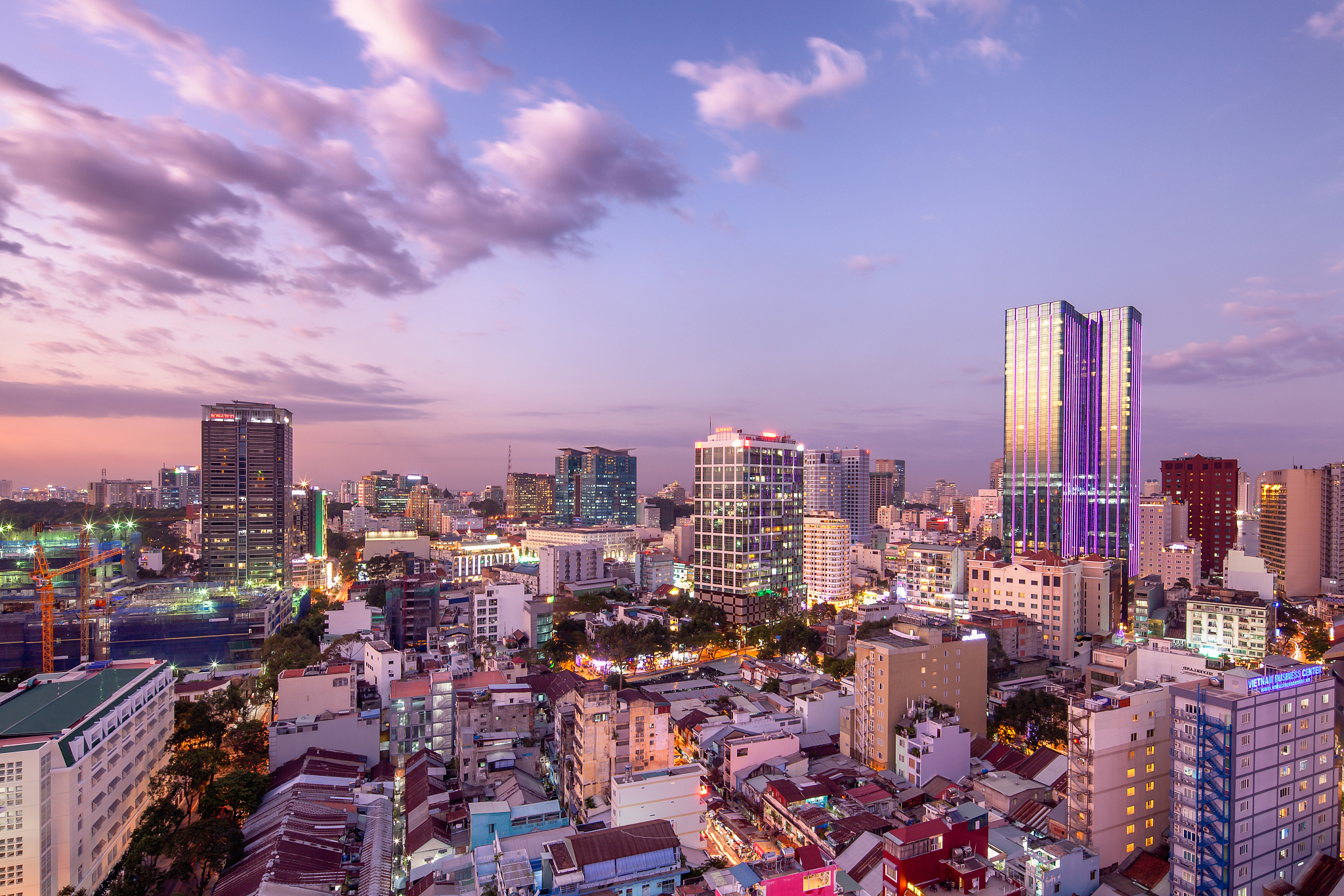 ho chi minh city skyline saigon