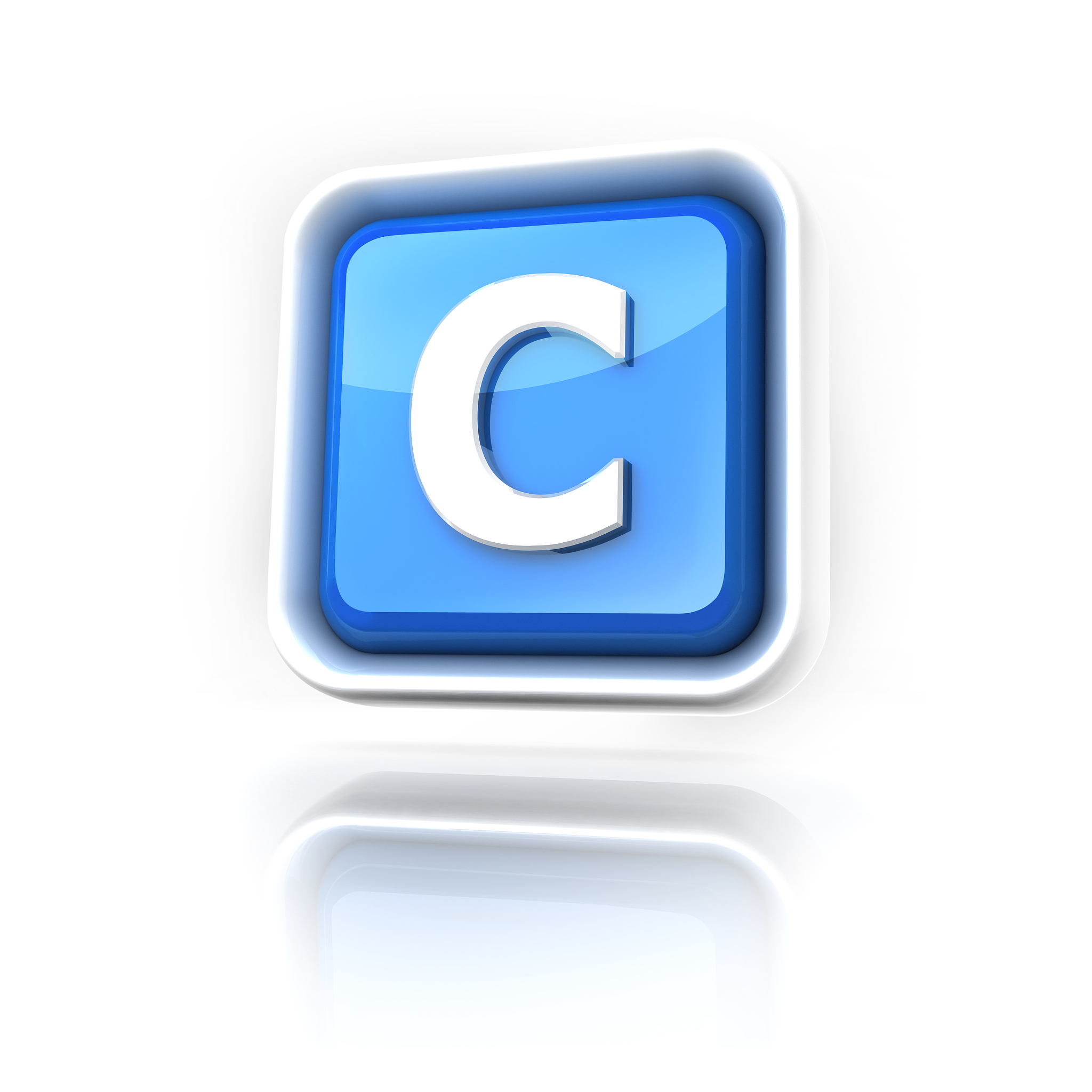 英文字母<strong>c</strong>,计算机图标,垂直画幅,形状,无人,蓝色,符号,白色背景,背景