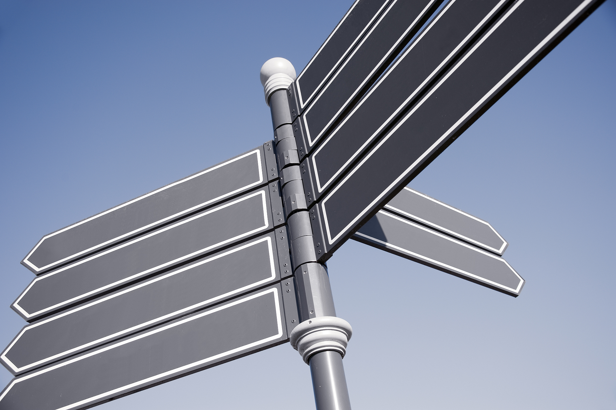 blank signpost