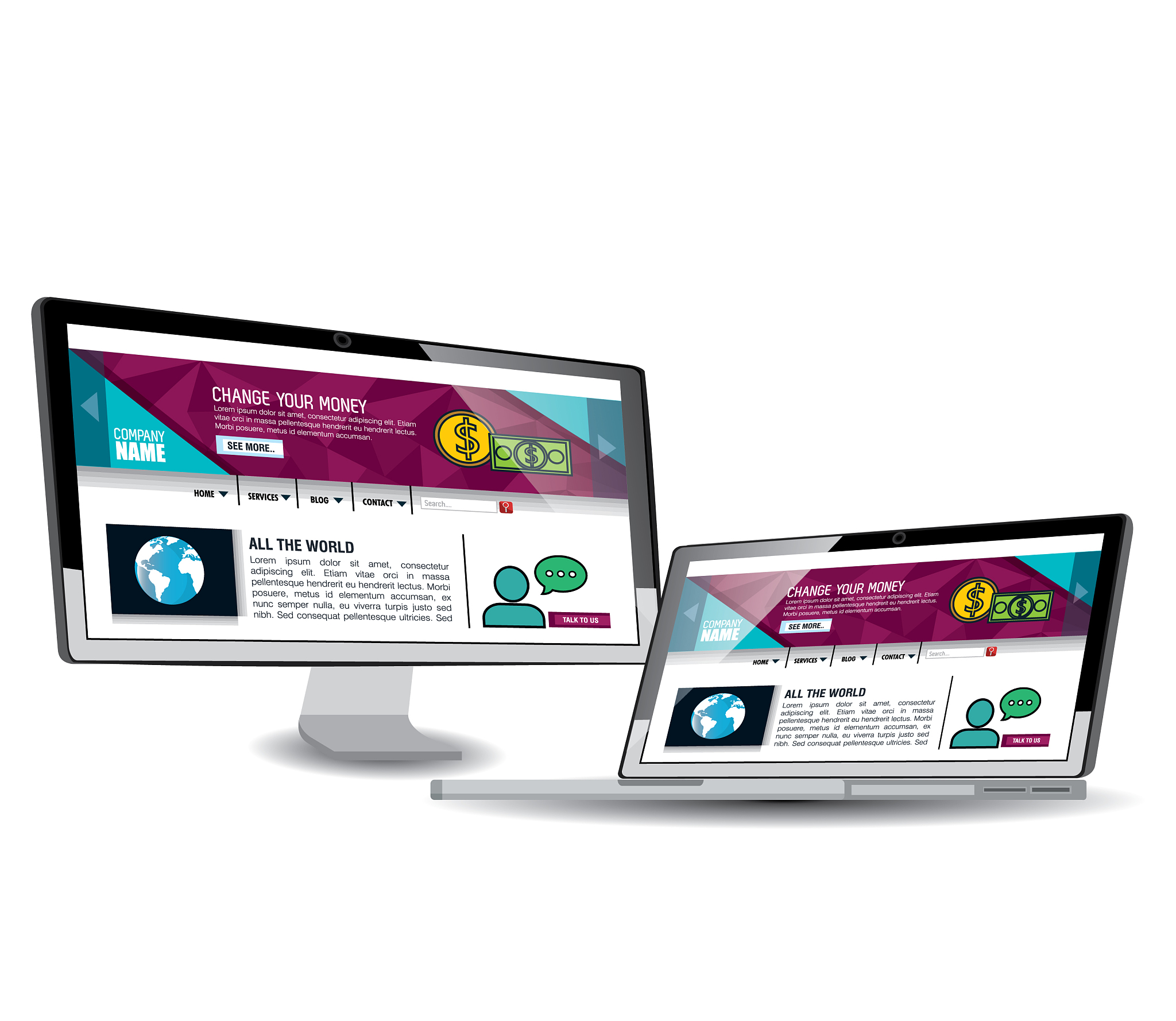 model website at device electronic