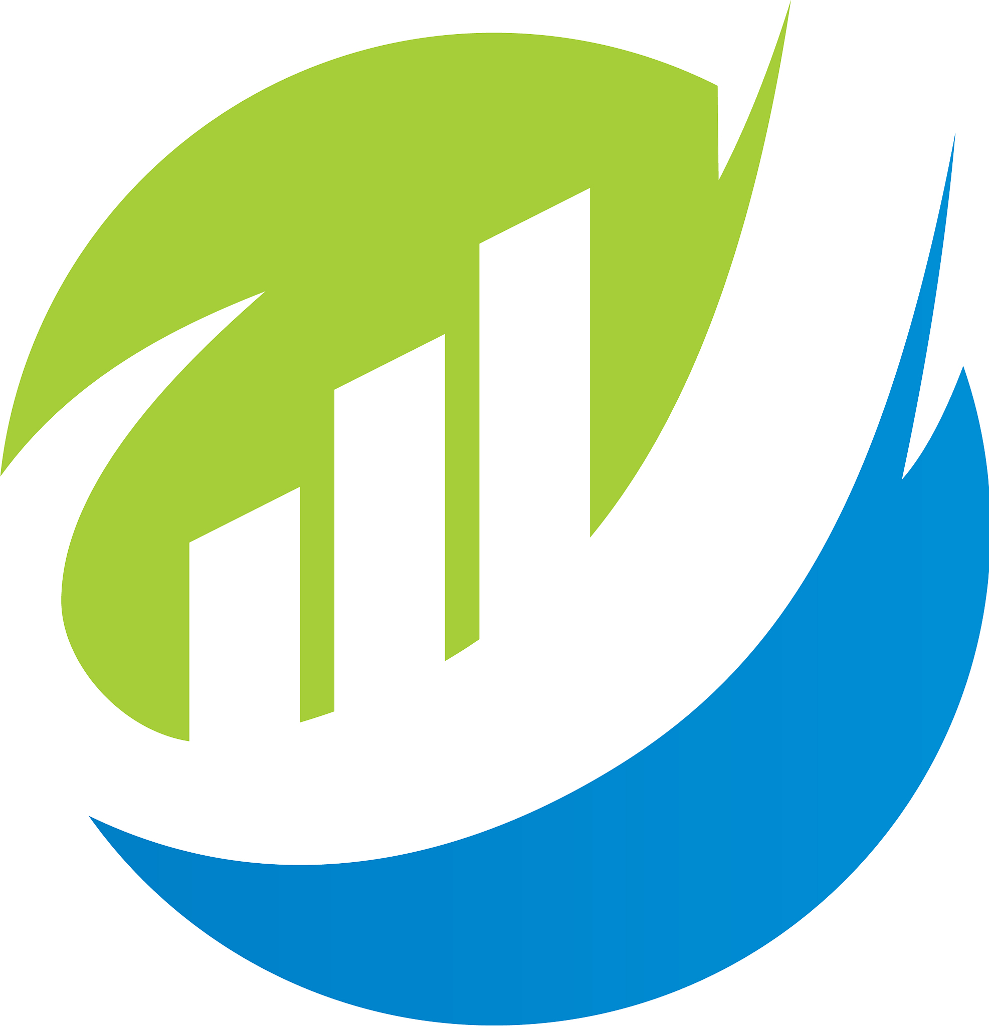 round business finance chart logo