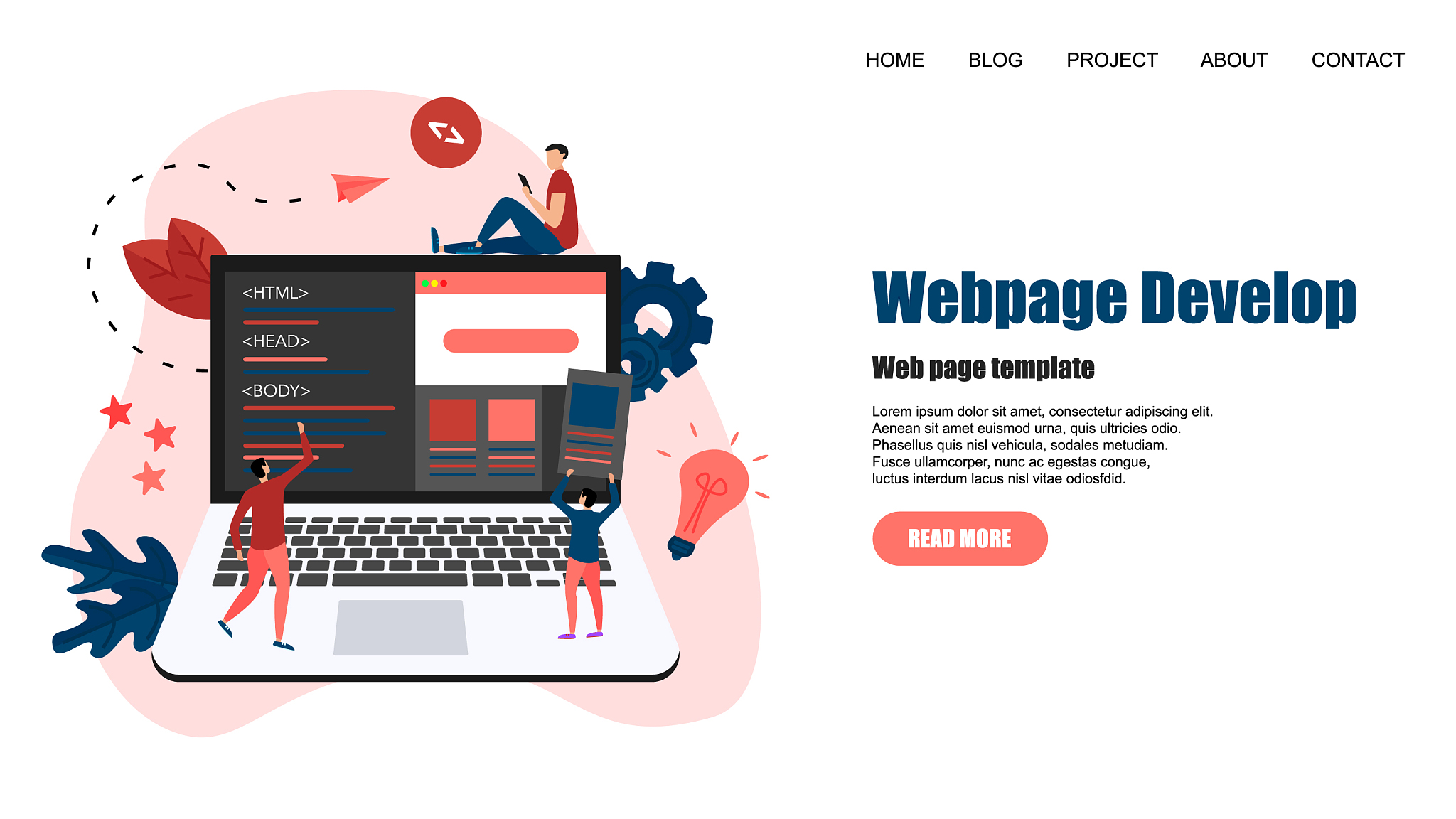 webpage template creative webpage development