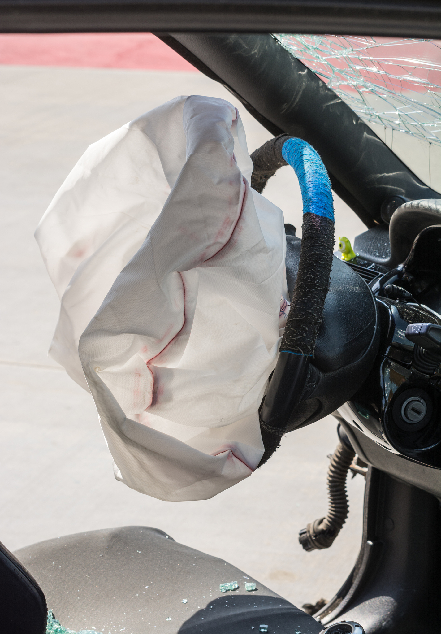 exploded airbag