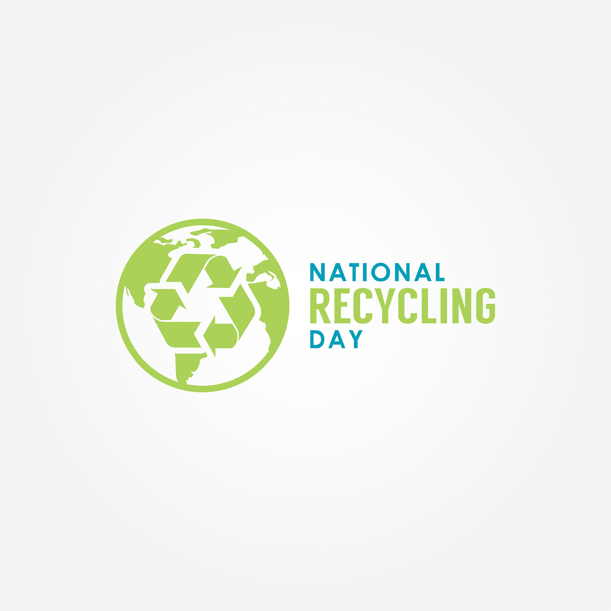 national recycling day vector design template
