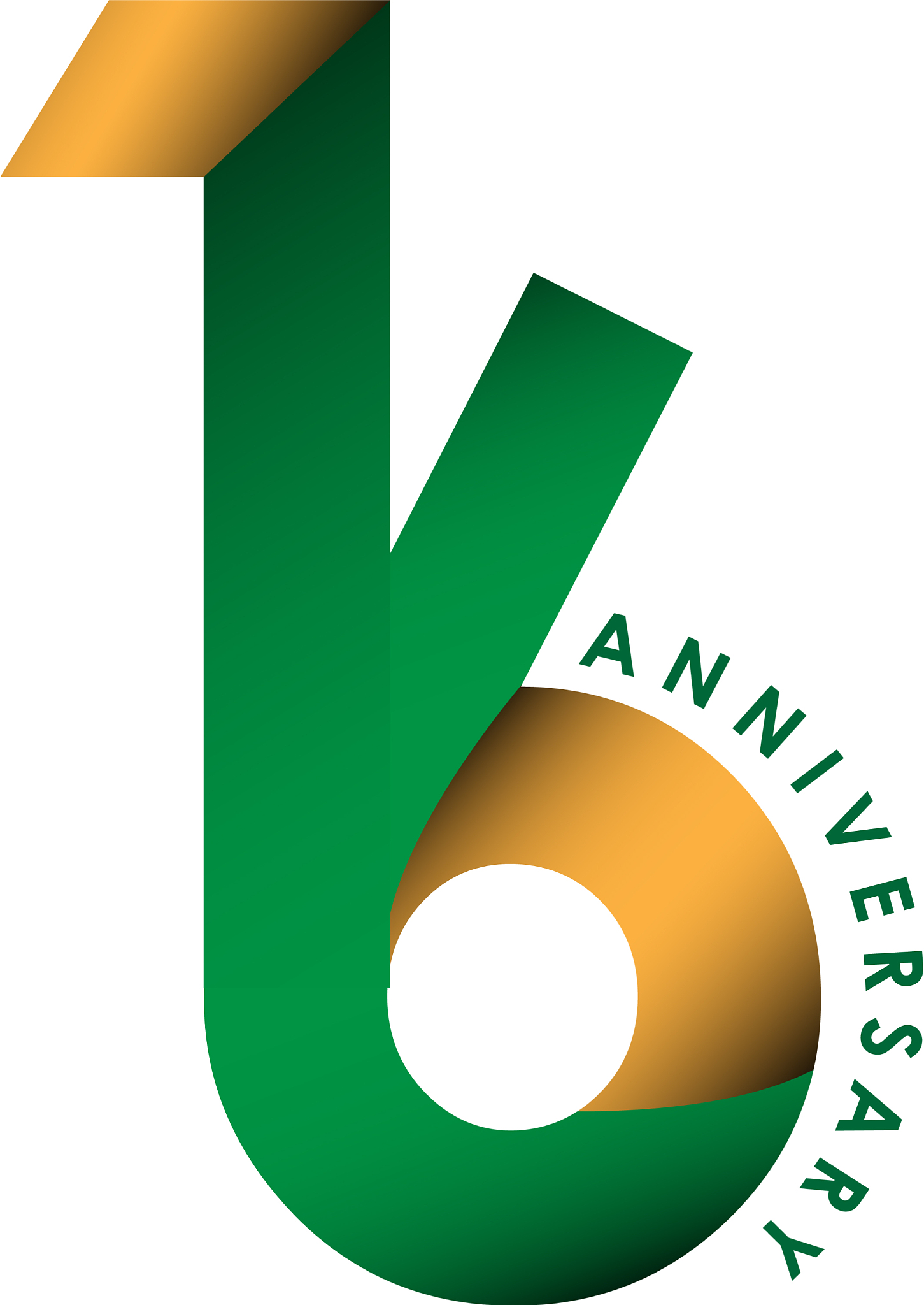 16 year anniversary template design