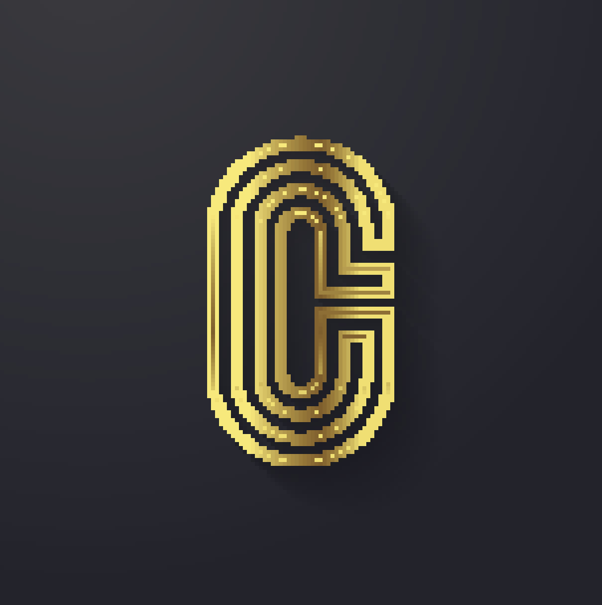 vector graphic creative line gold alphabet / letter c