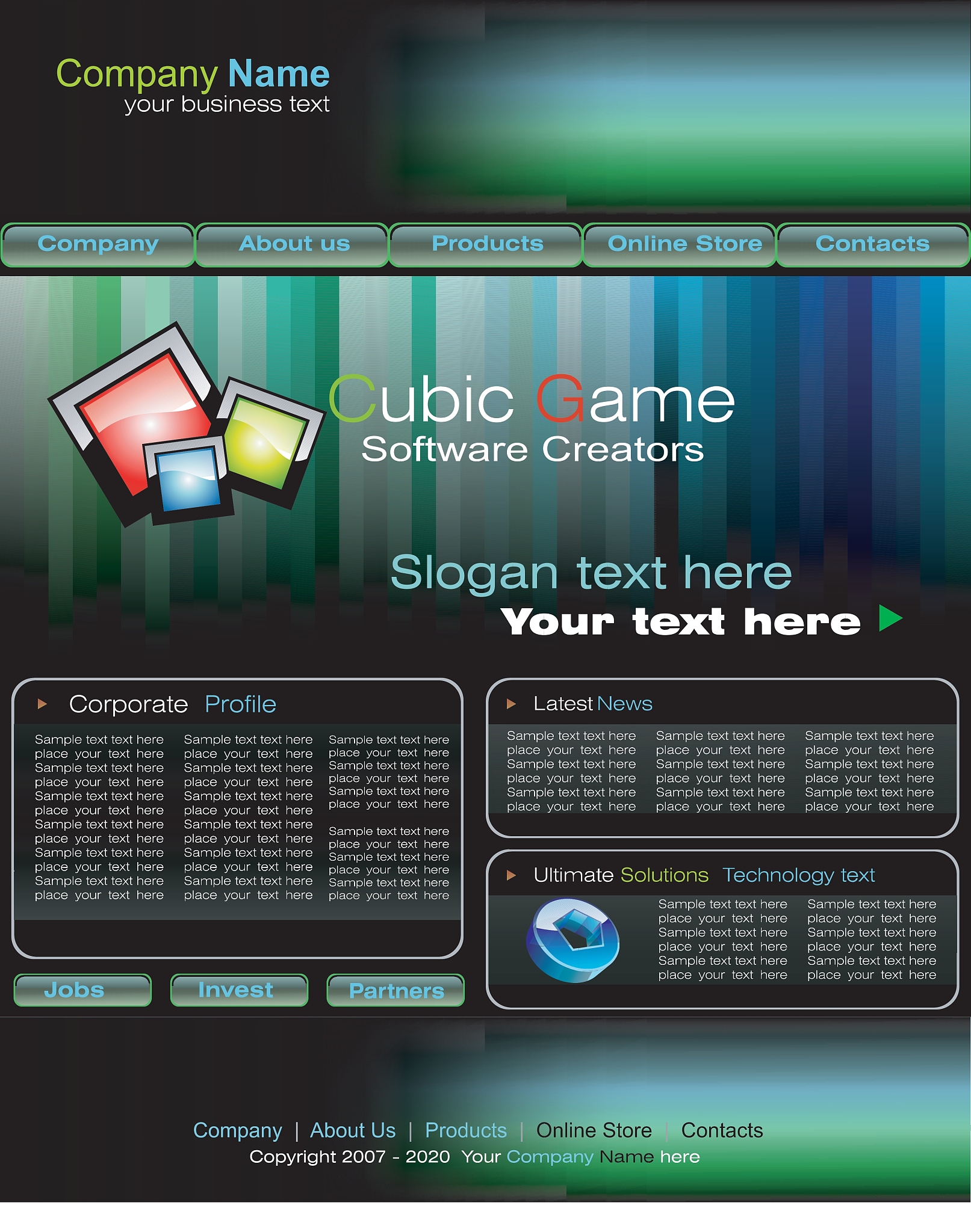 business web site template