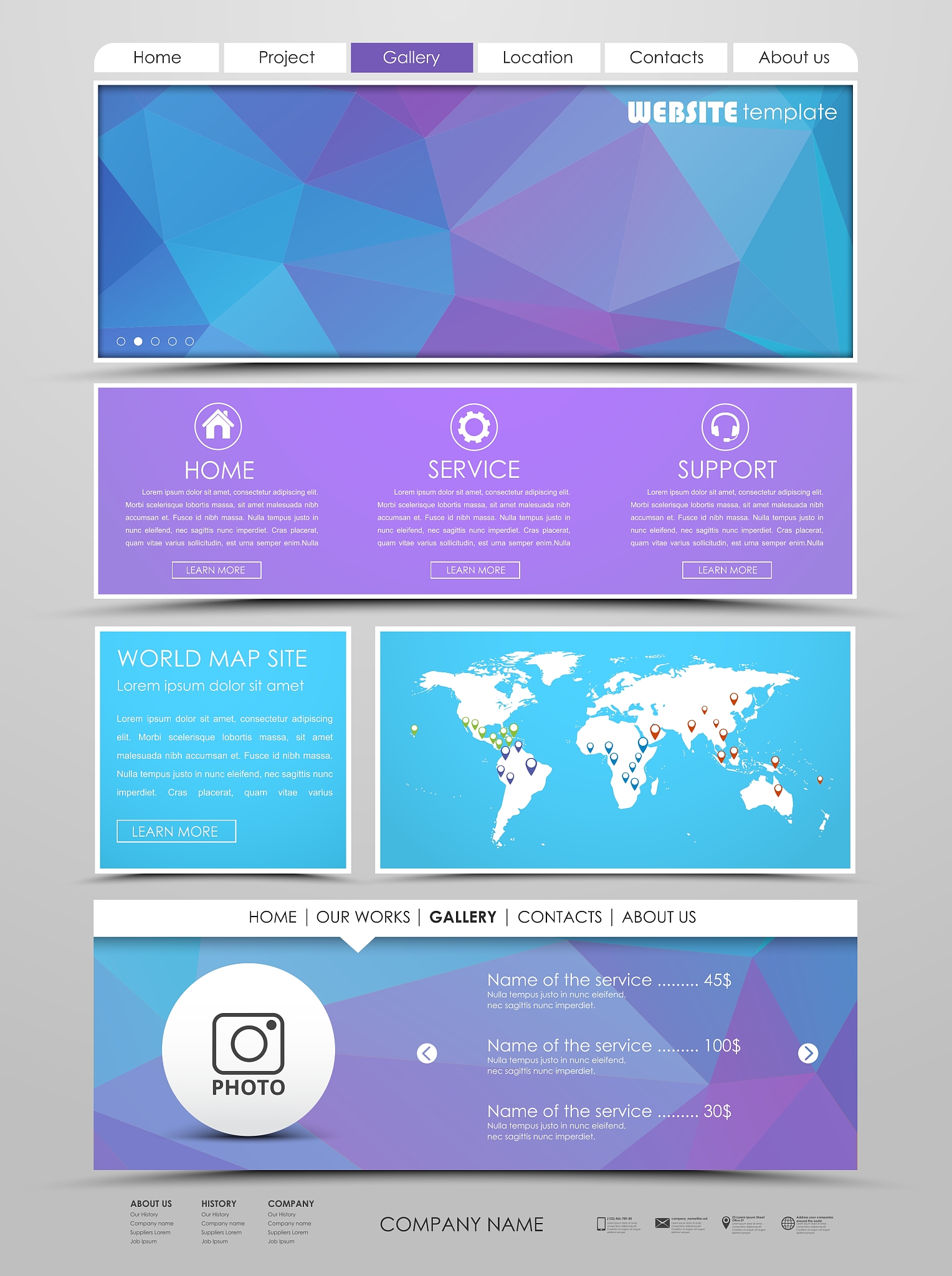 template web site