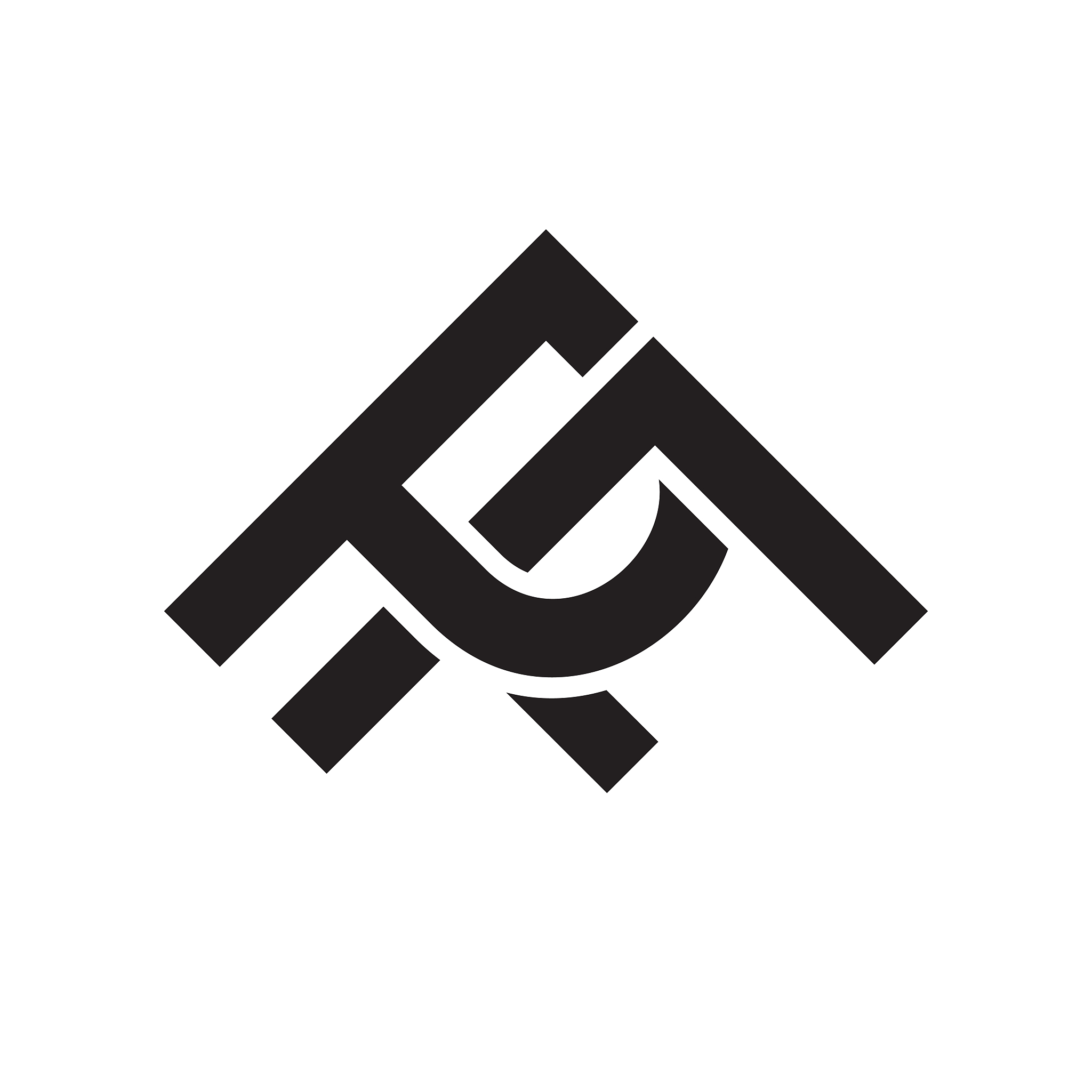 p f letter design vector