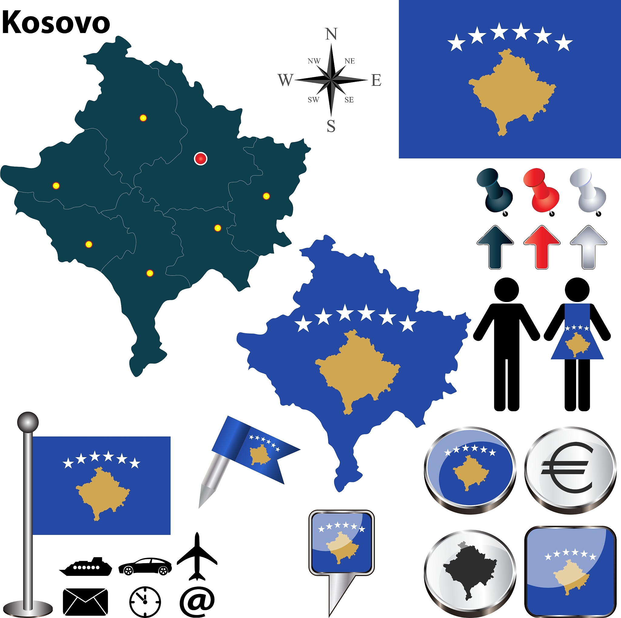 kosovo map