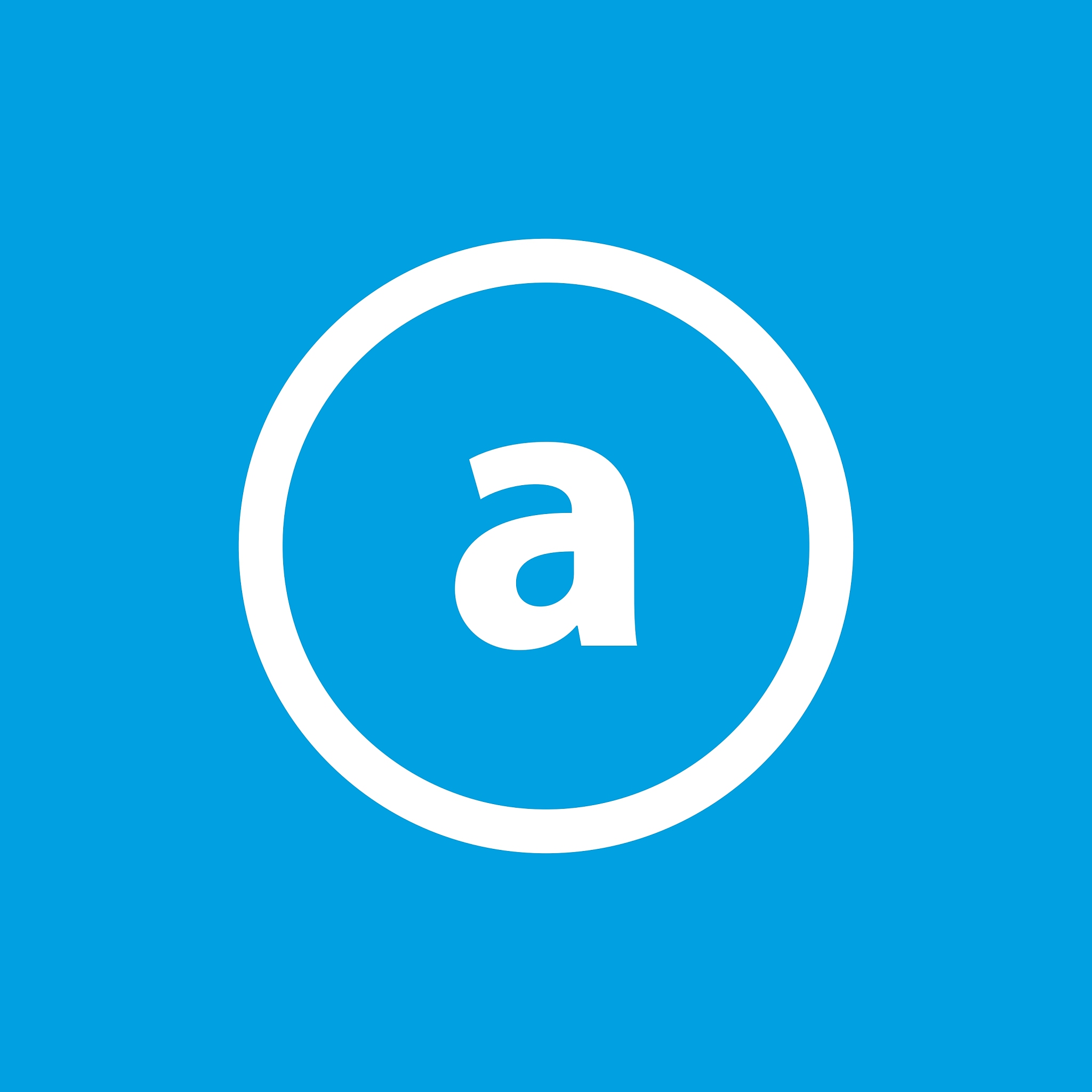 basic font for letter a