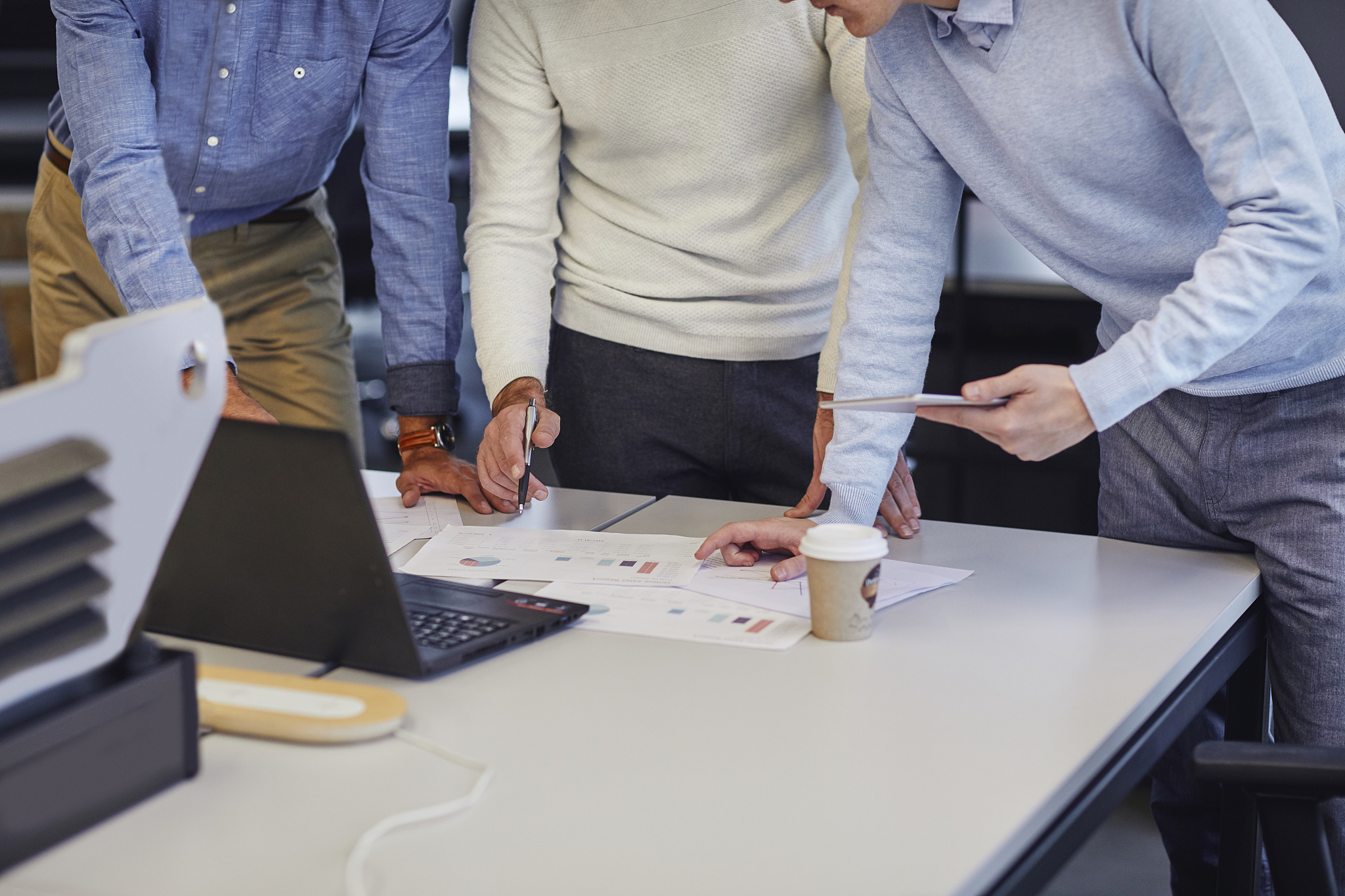 businessmen working in the office