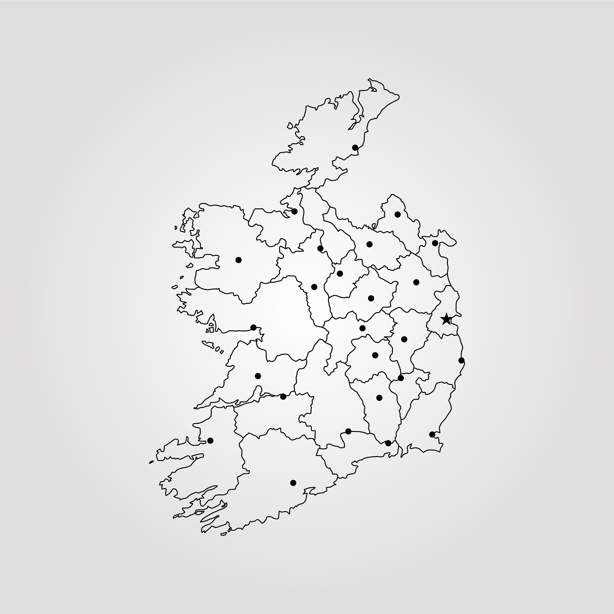 map of ireland
