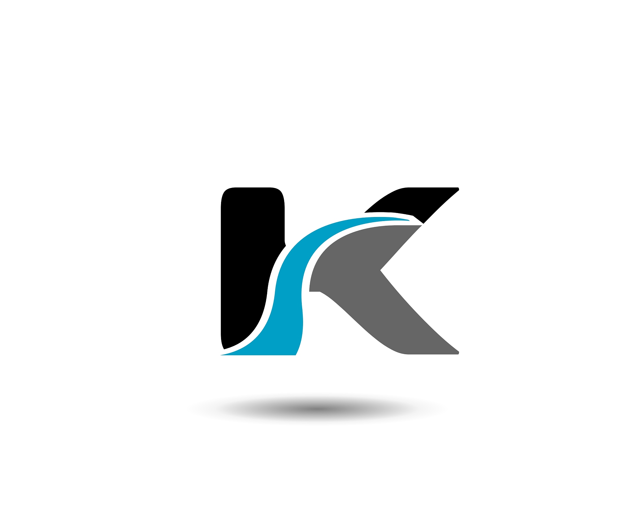 letter k logo icon design template elements