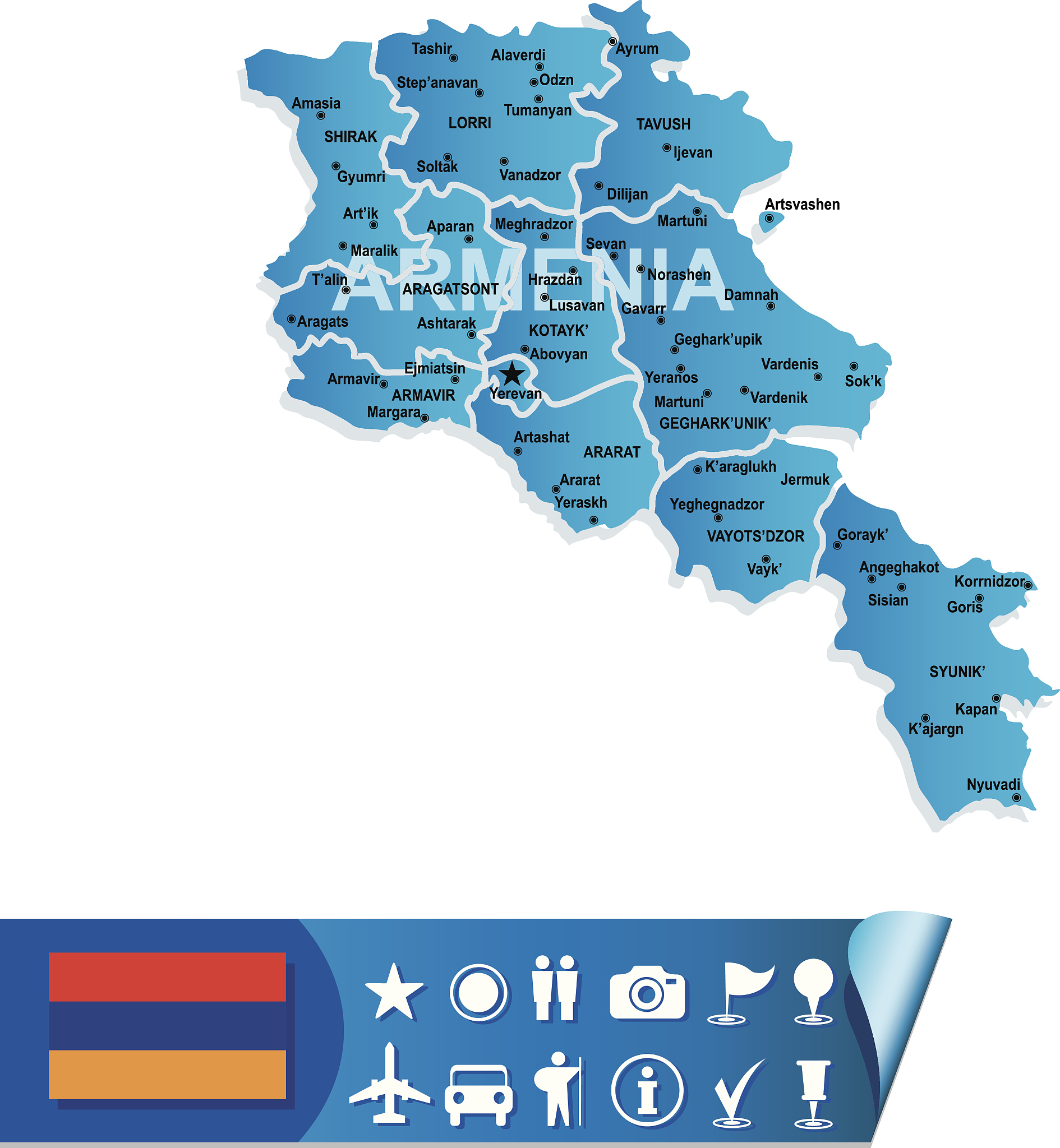 armenia map