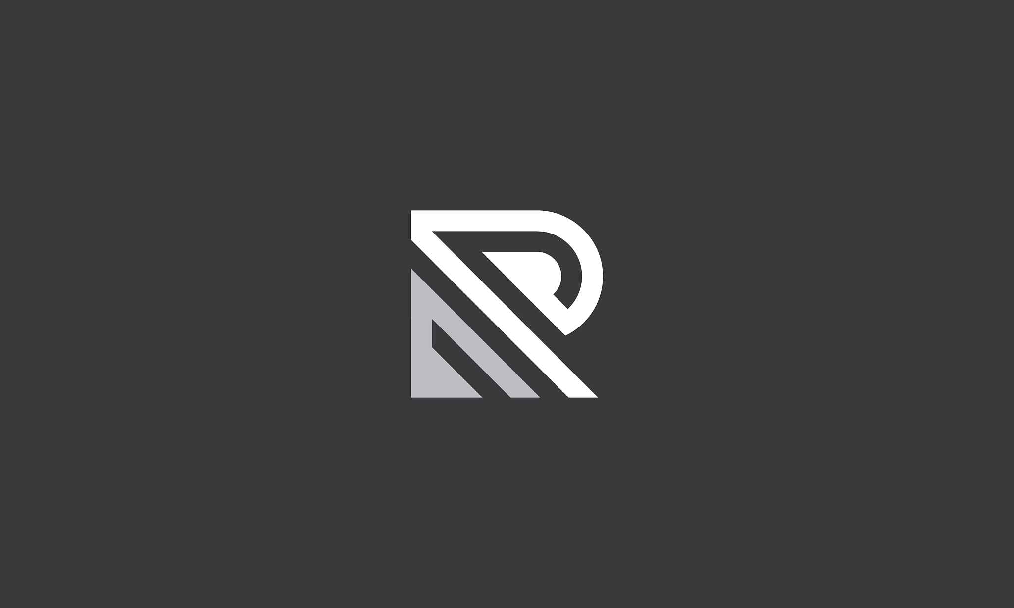 abstract initial r logo icon