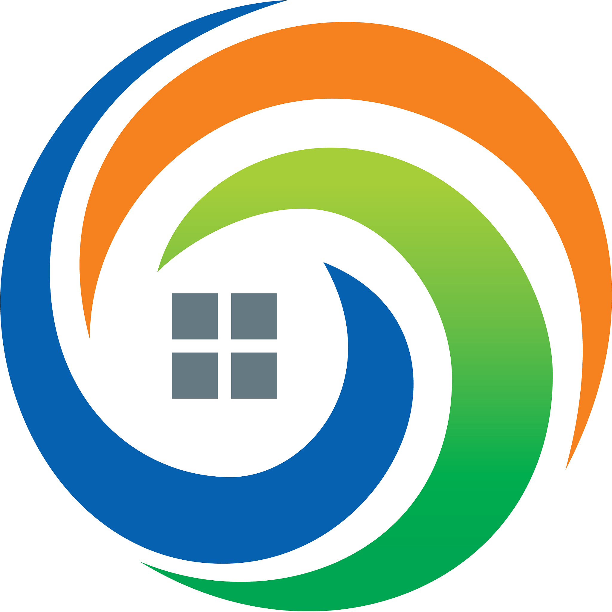 house abstract technology logo