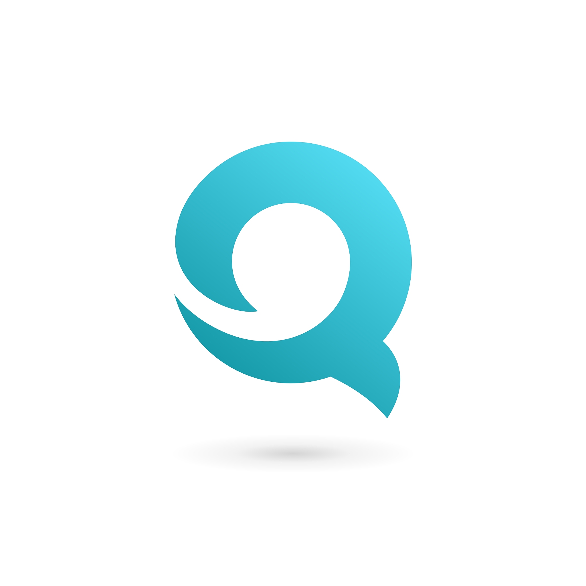 letter q logo icon design template elements