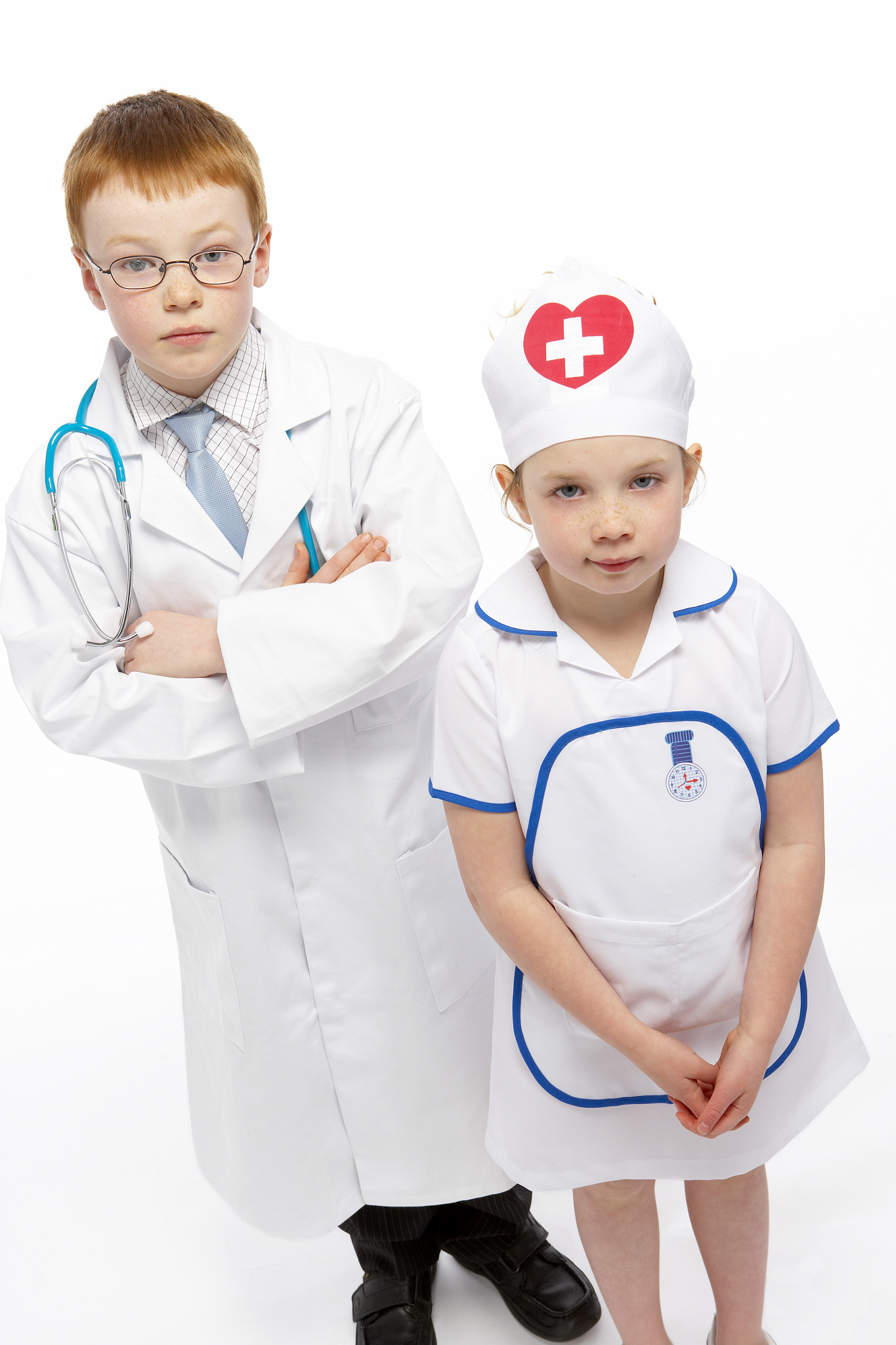 children dressed as healthcare professionals
