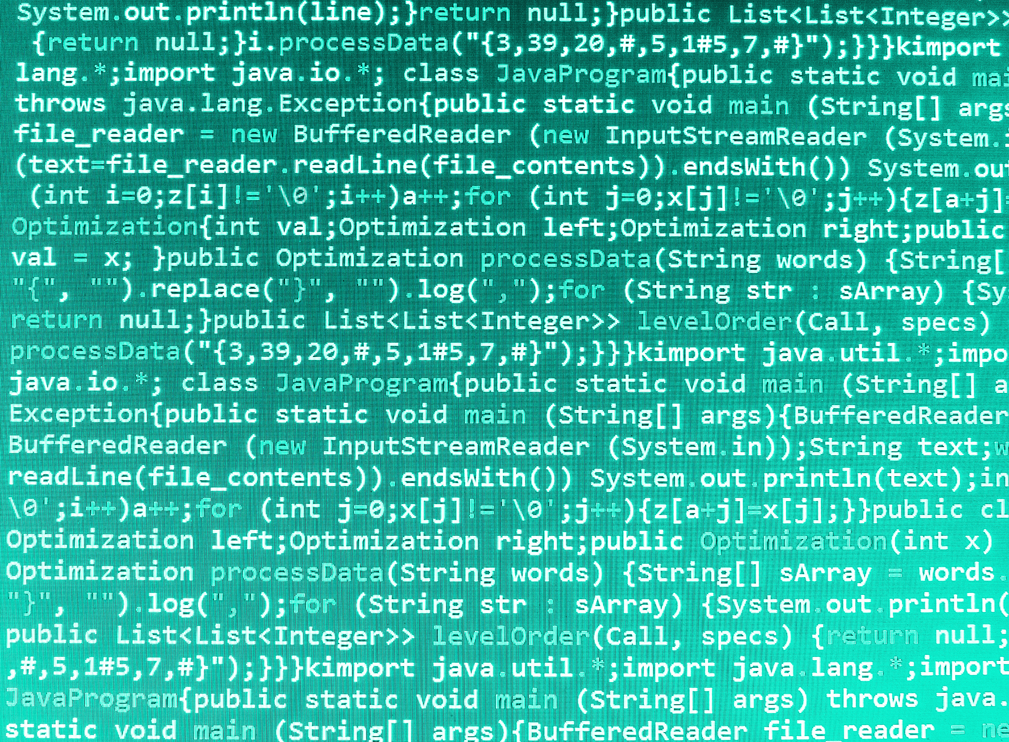 software developer programming code on computer
