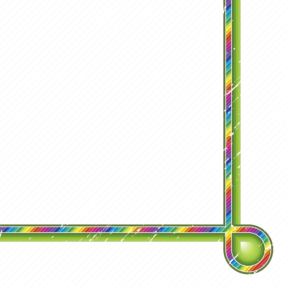 vector illustration of a rainbow crayon lined art stripe curving