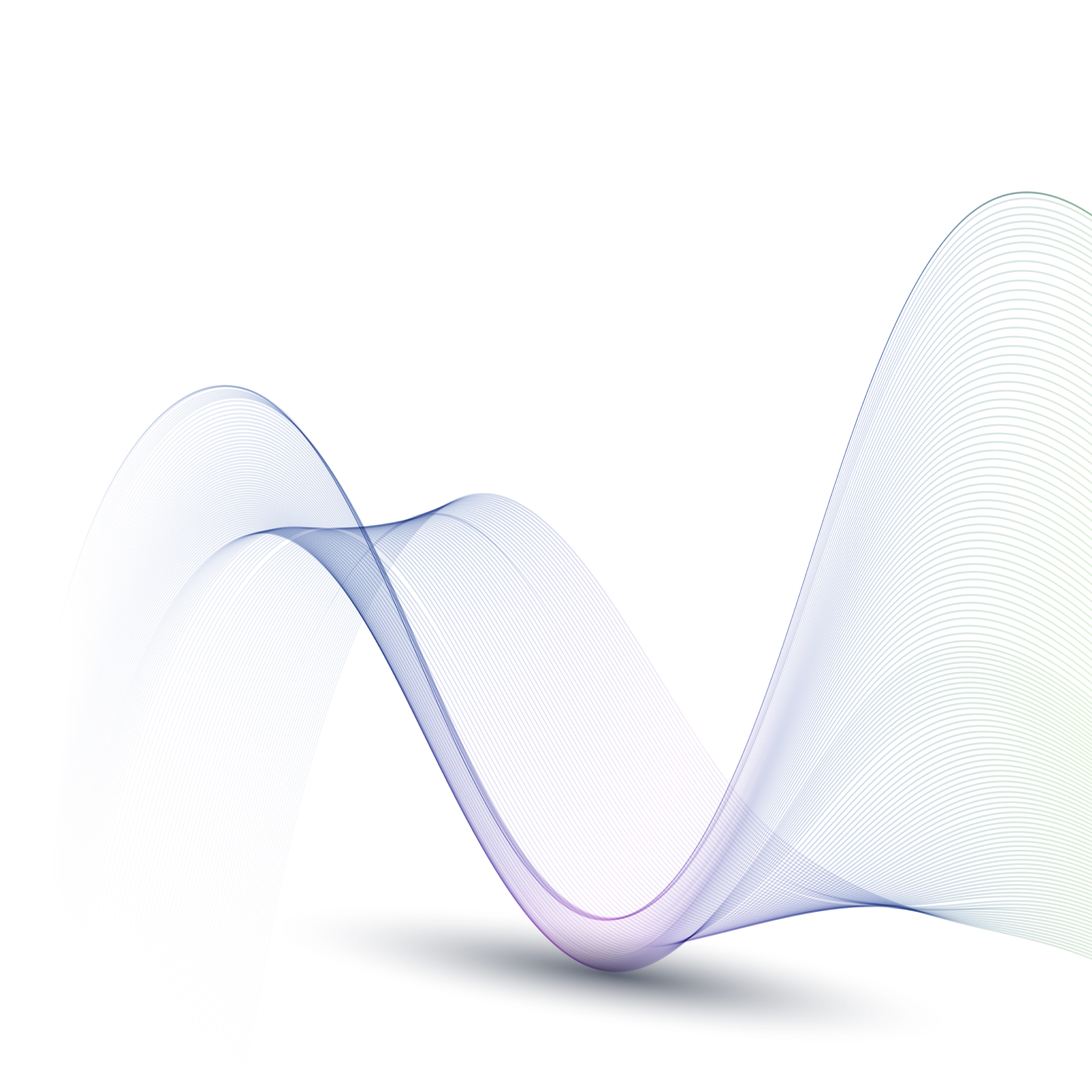 abstract color wave design element blue wave