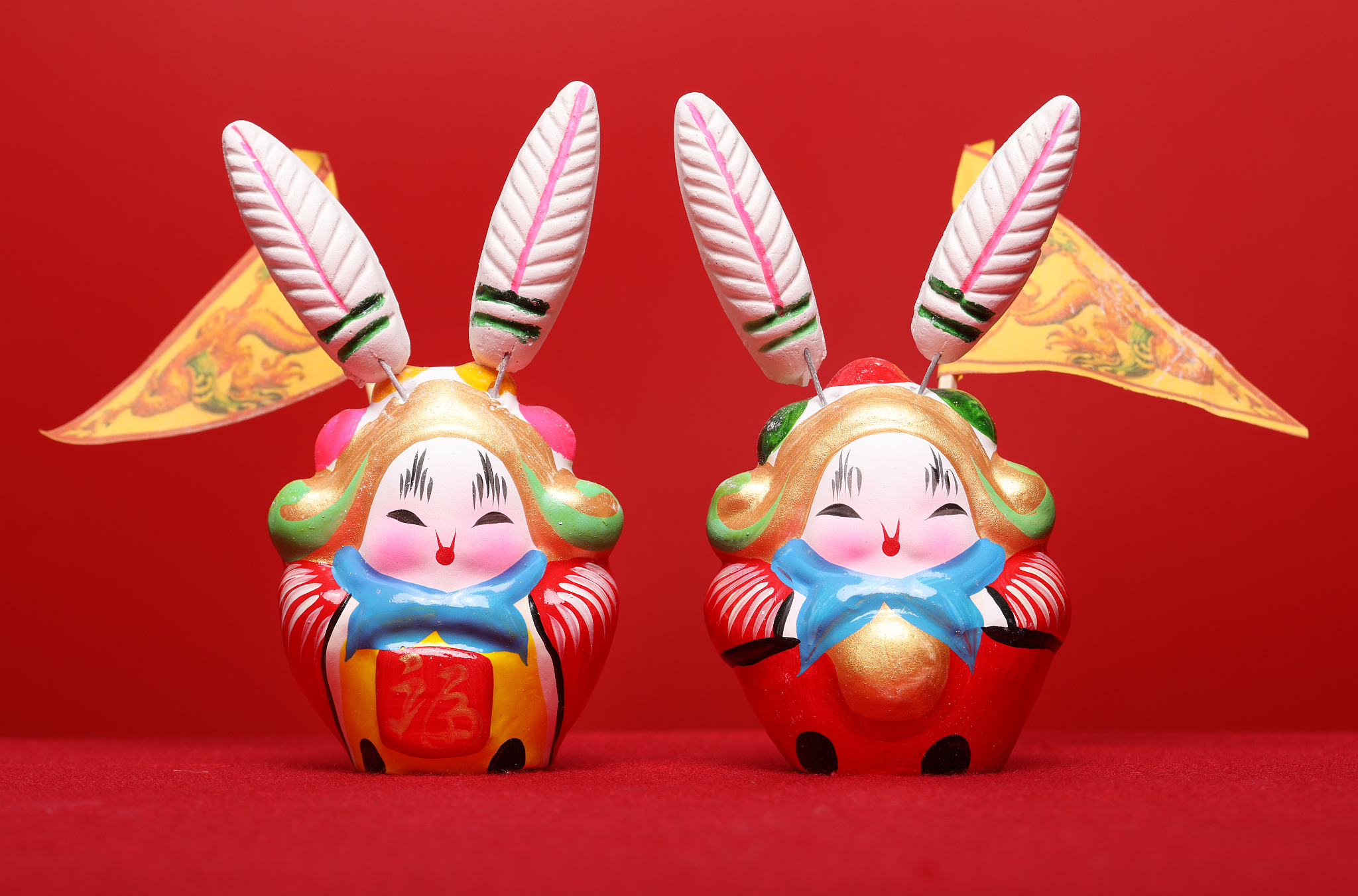 北京文化符号：兔儿爷、长城、京狮、天坛