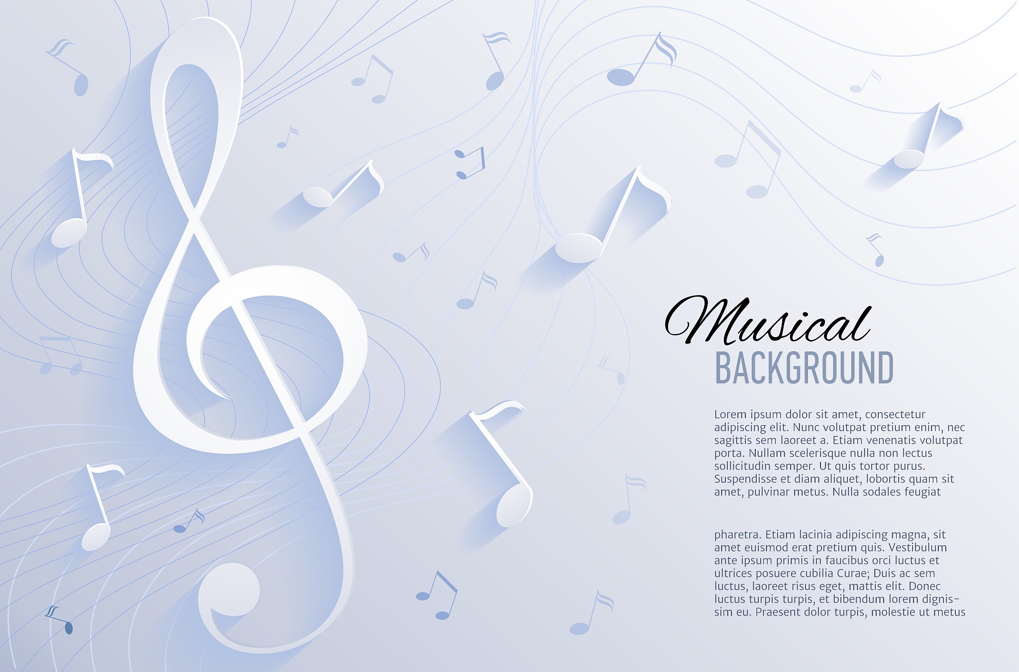 paper background with music notes