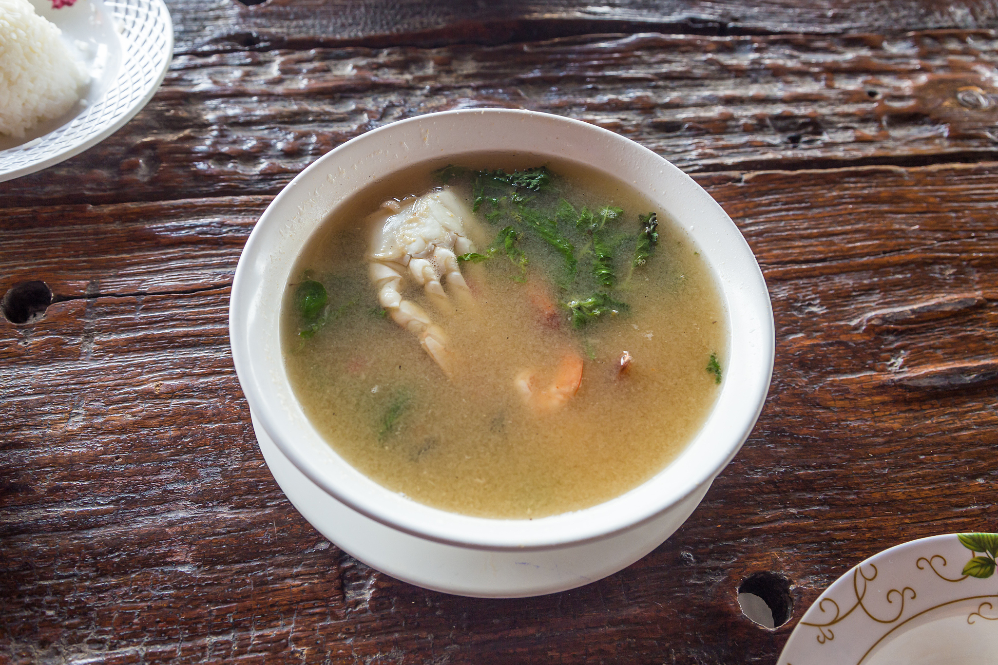 delicious thai spicy and sour seafood soup.