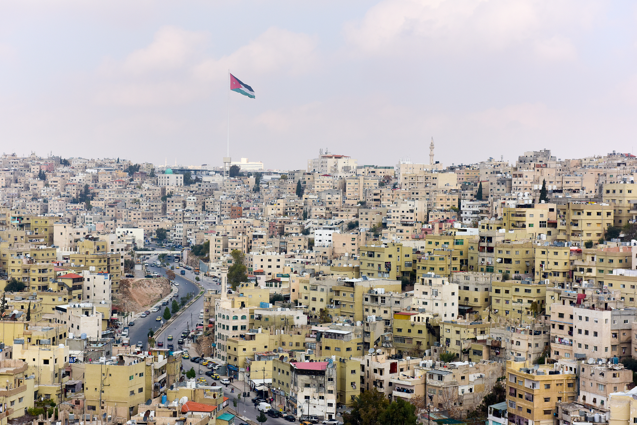 a view of amman, jordan