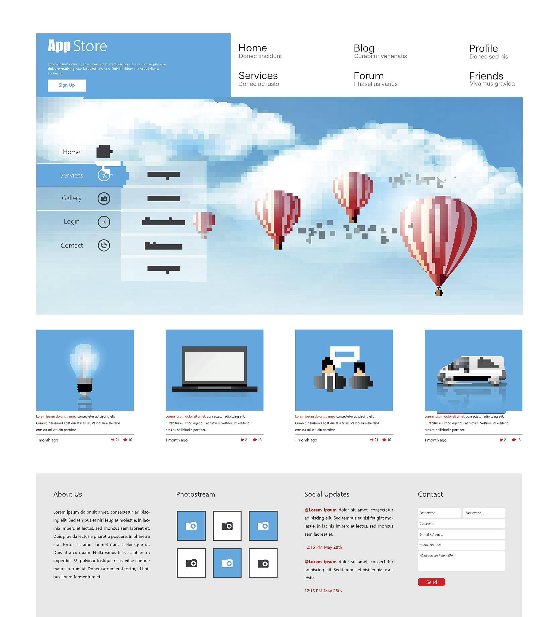 business website template design