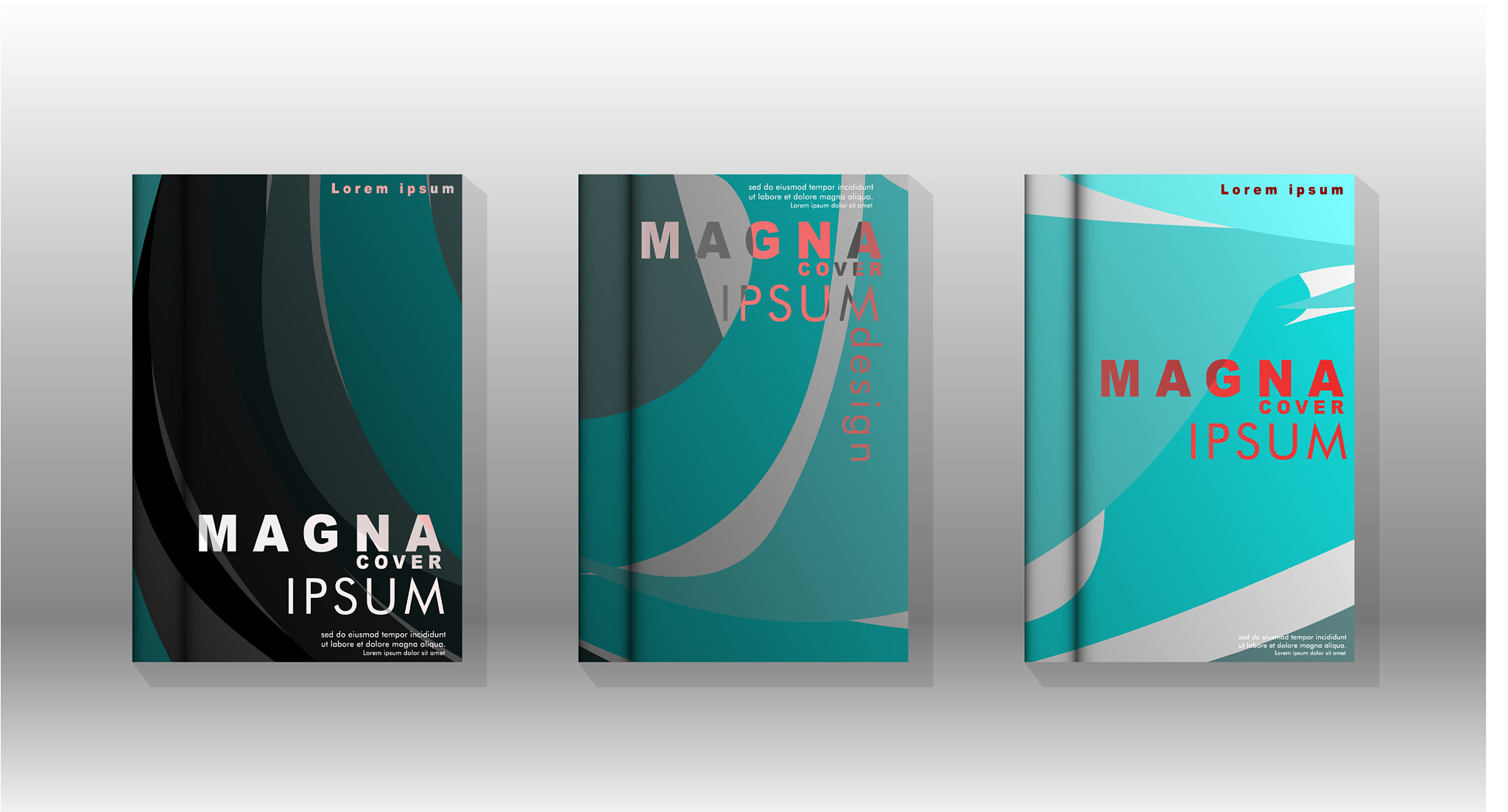 abstract cover with wave elements book design