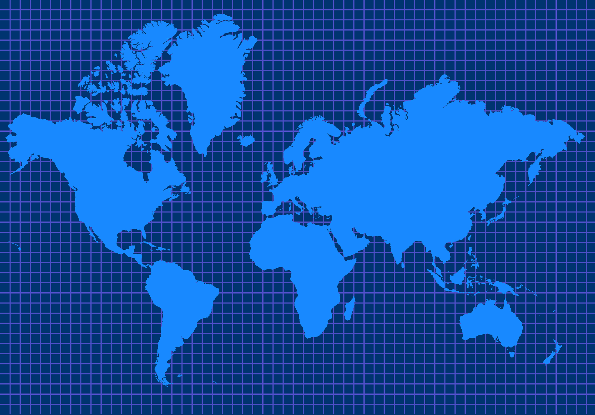 blue global map