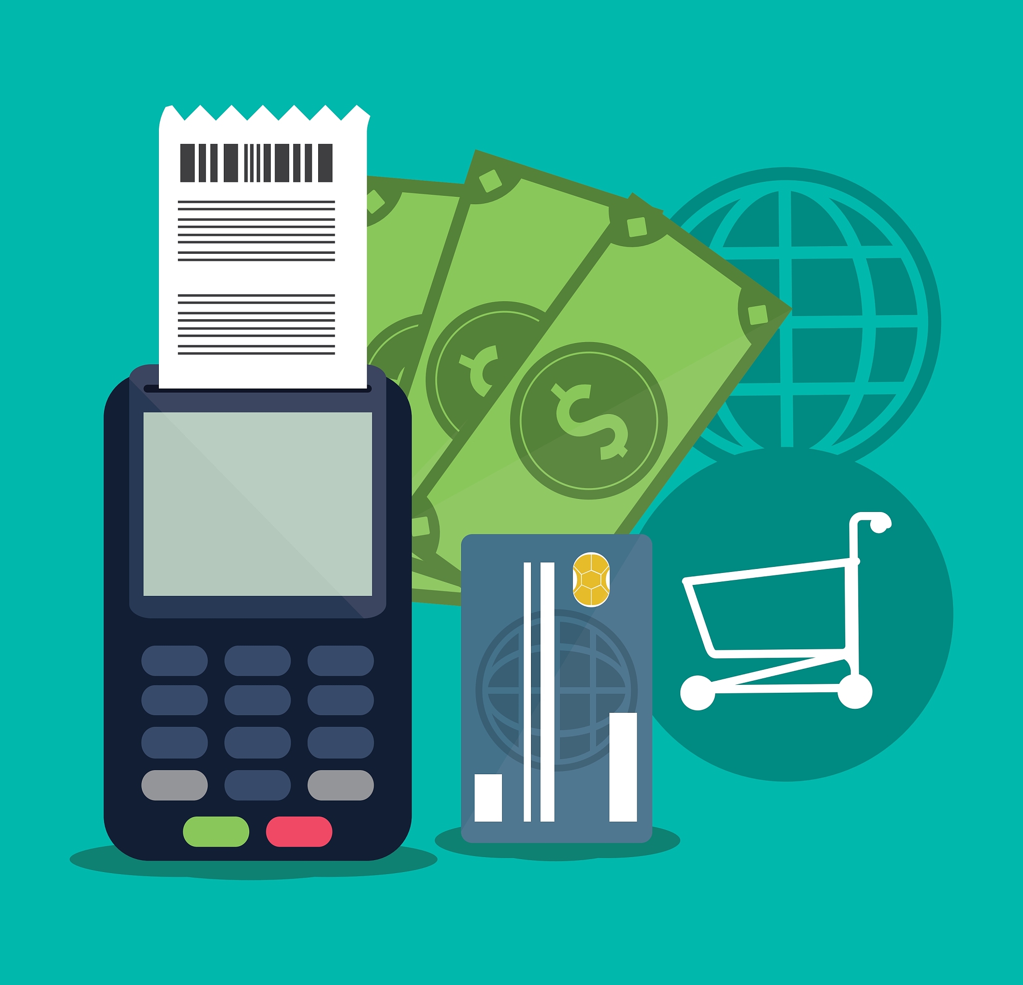 dataphone shopping online icon graphic