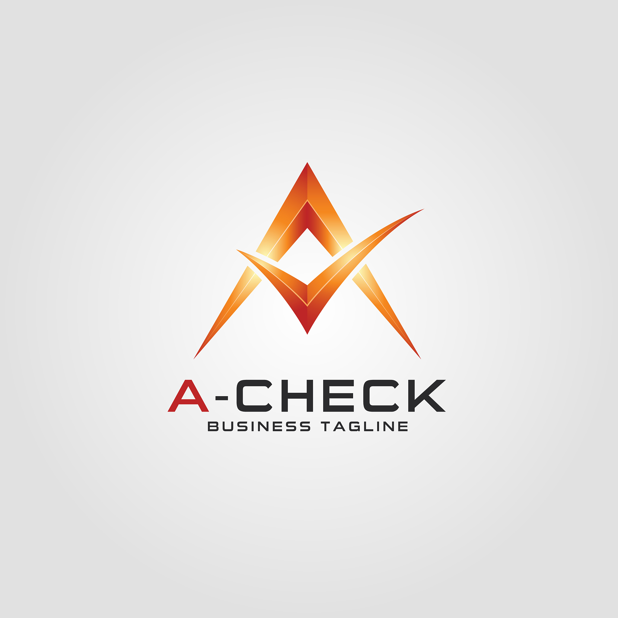 a check - letter a logo