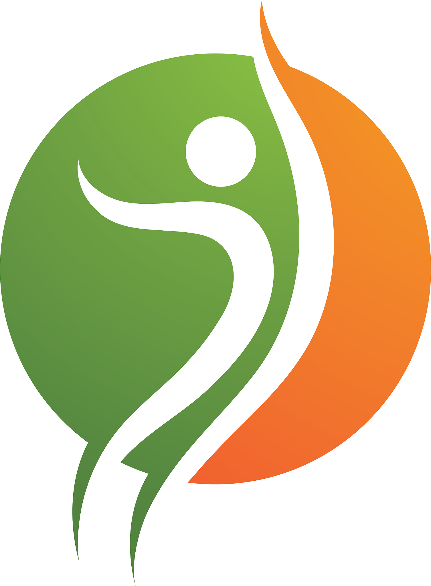 healthy life woman logo template