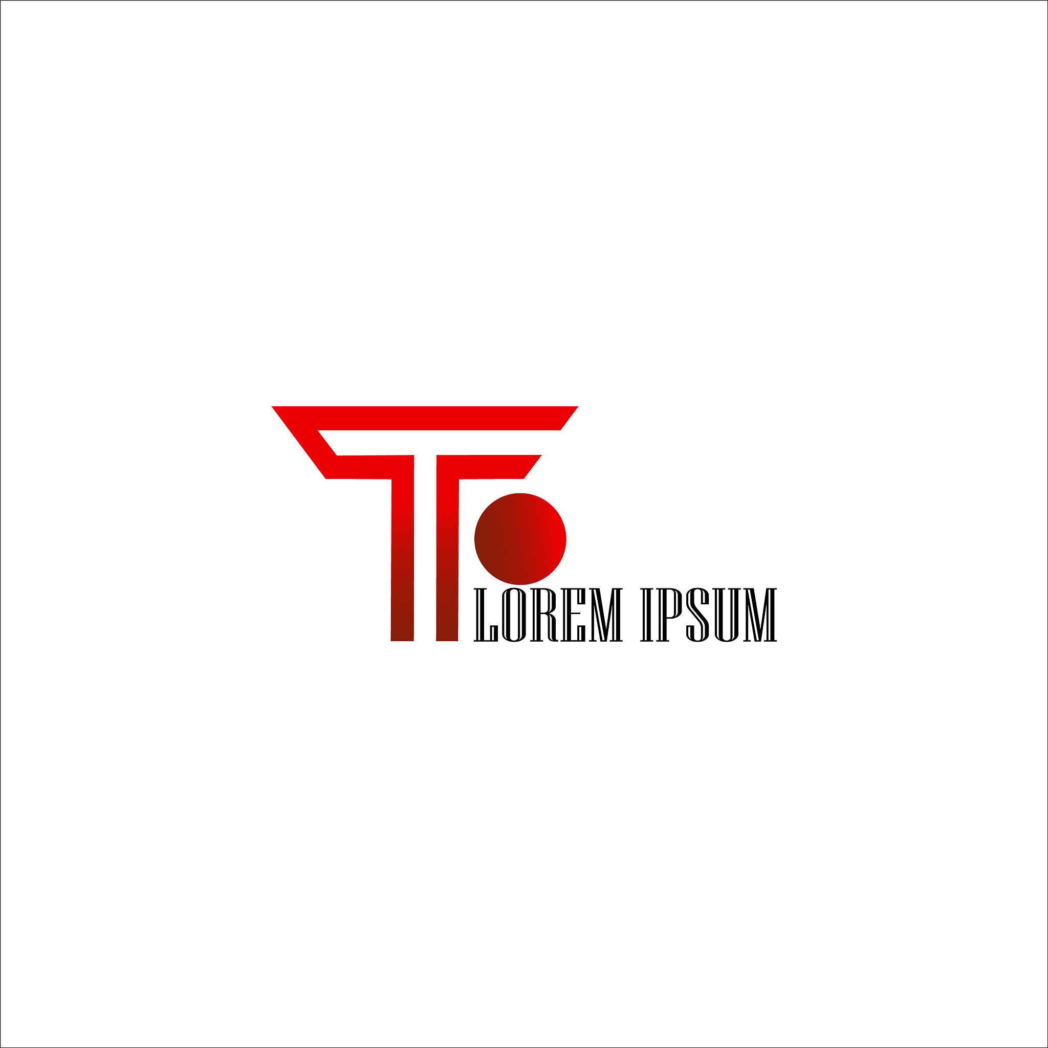 modern creative t logo design and template
