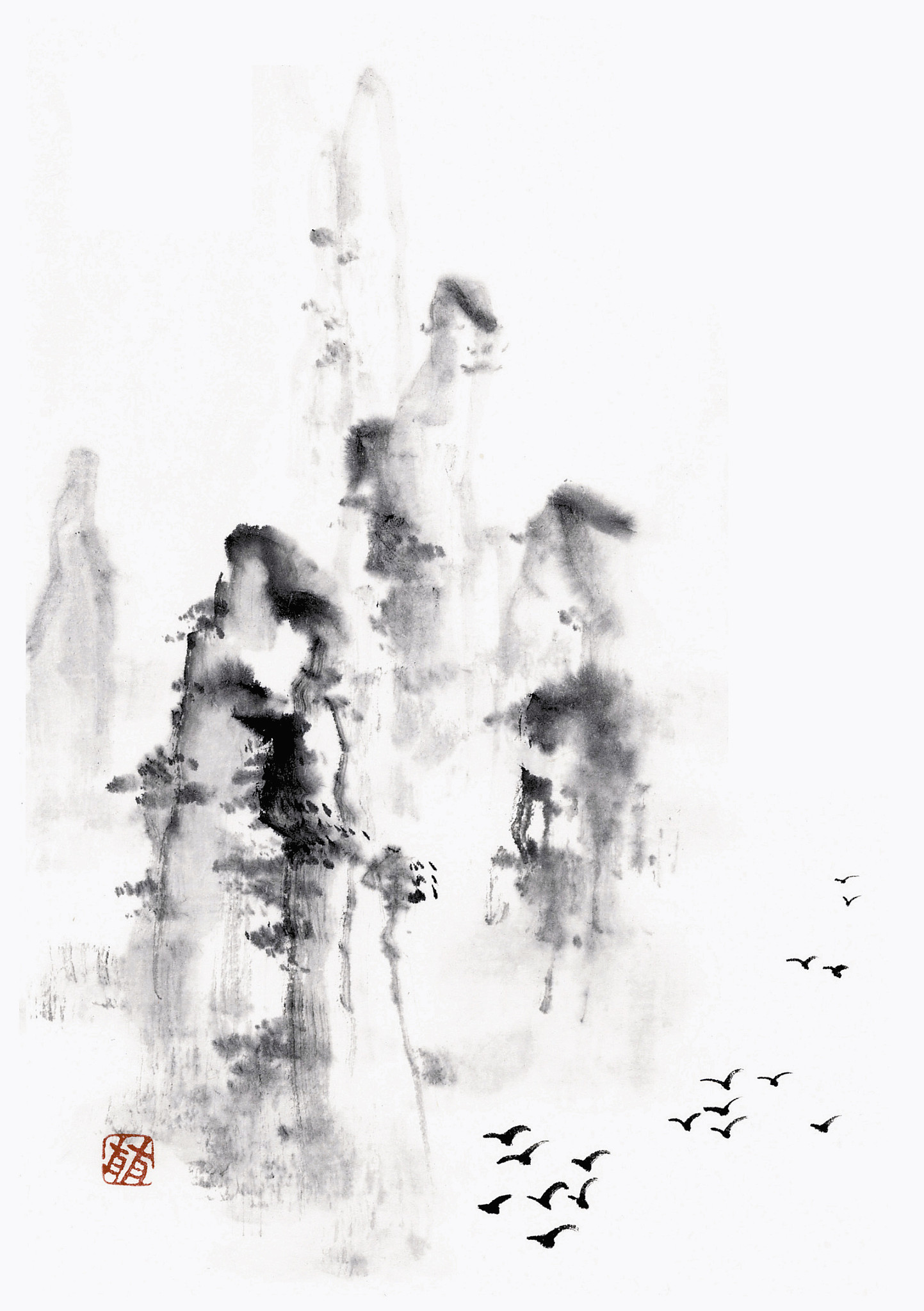 厚墨画法：中国画浓墨技法详解