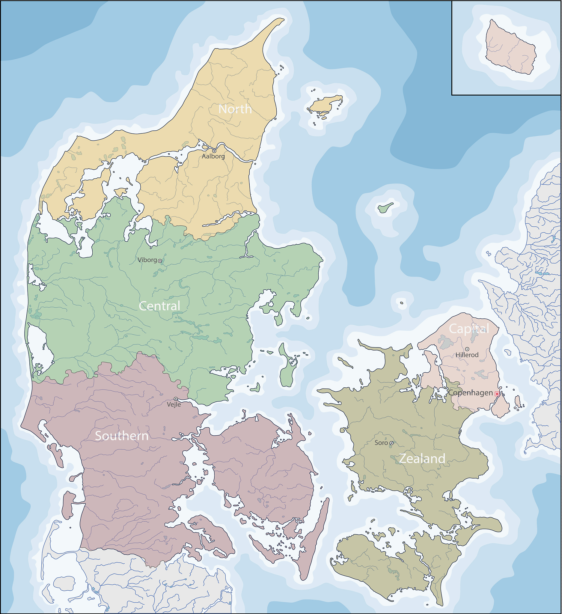 map of denmark