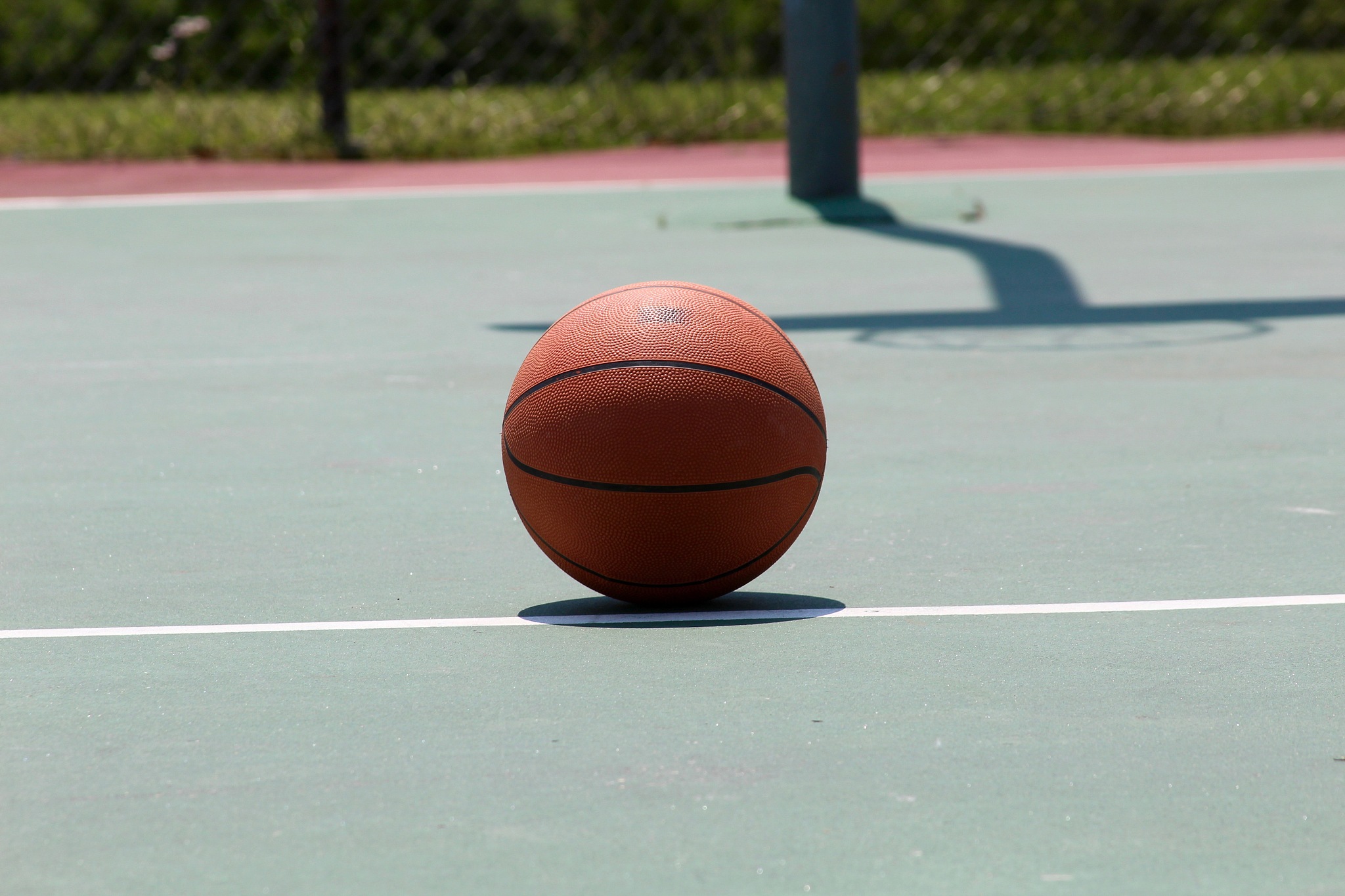 ball on court